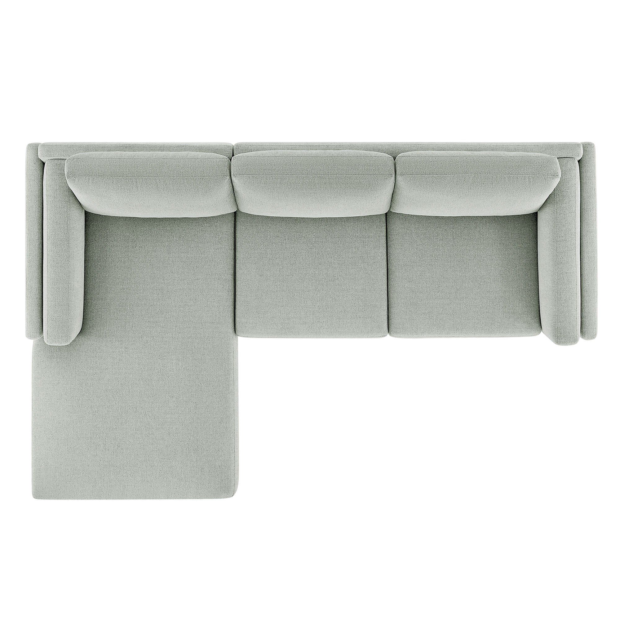 Roscoe Left-Facing Fabric Sectional Sofa