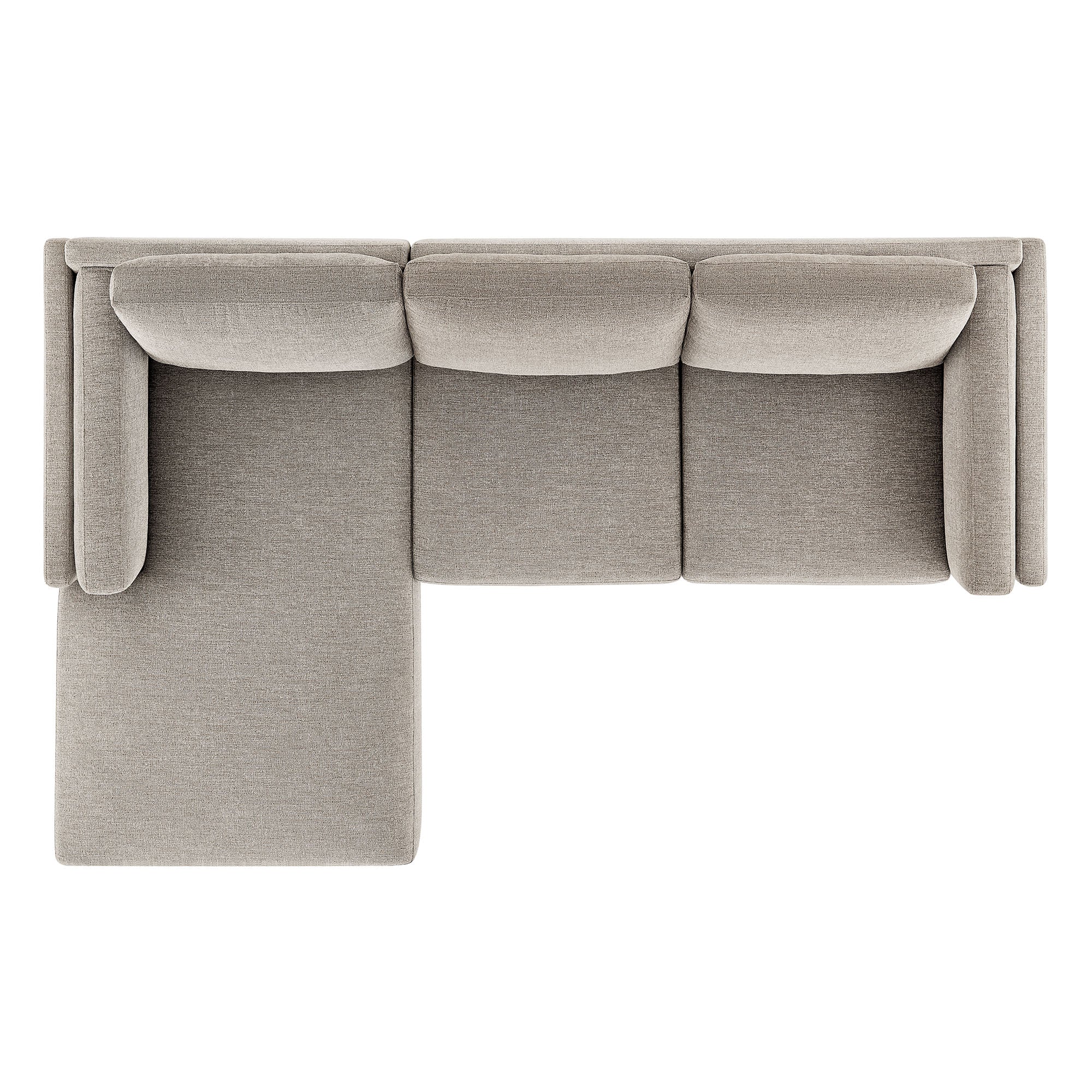 Roscoe Left-Facing Fabric Sectional Sofa