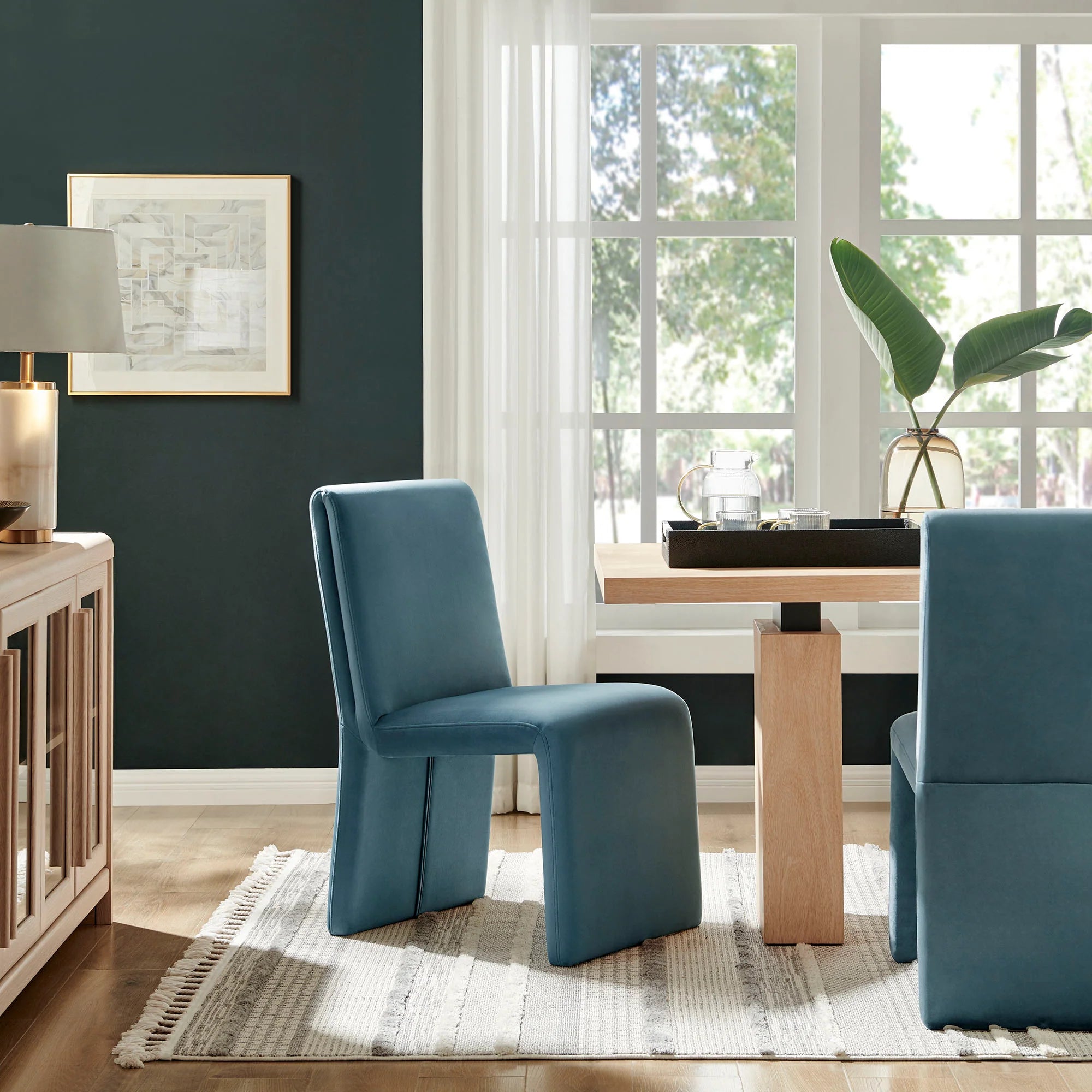 Emory Upholstered Performance Velvet Dining Side Chair