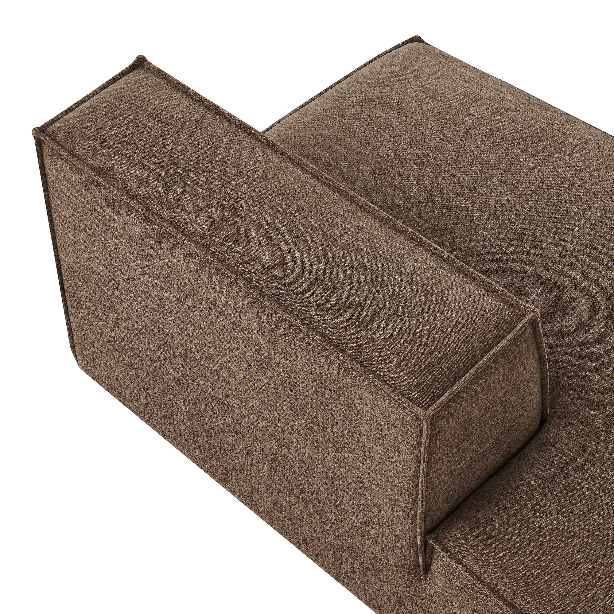 Restore Performance Fabric Upholstered Left-Facing Armless Modular Chaise
