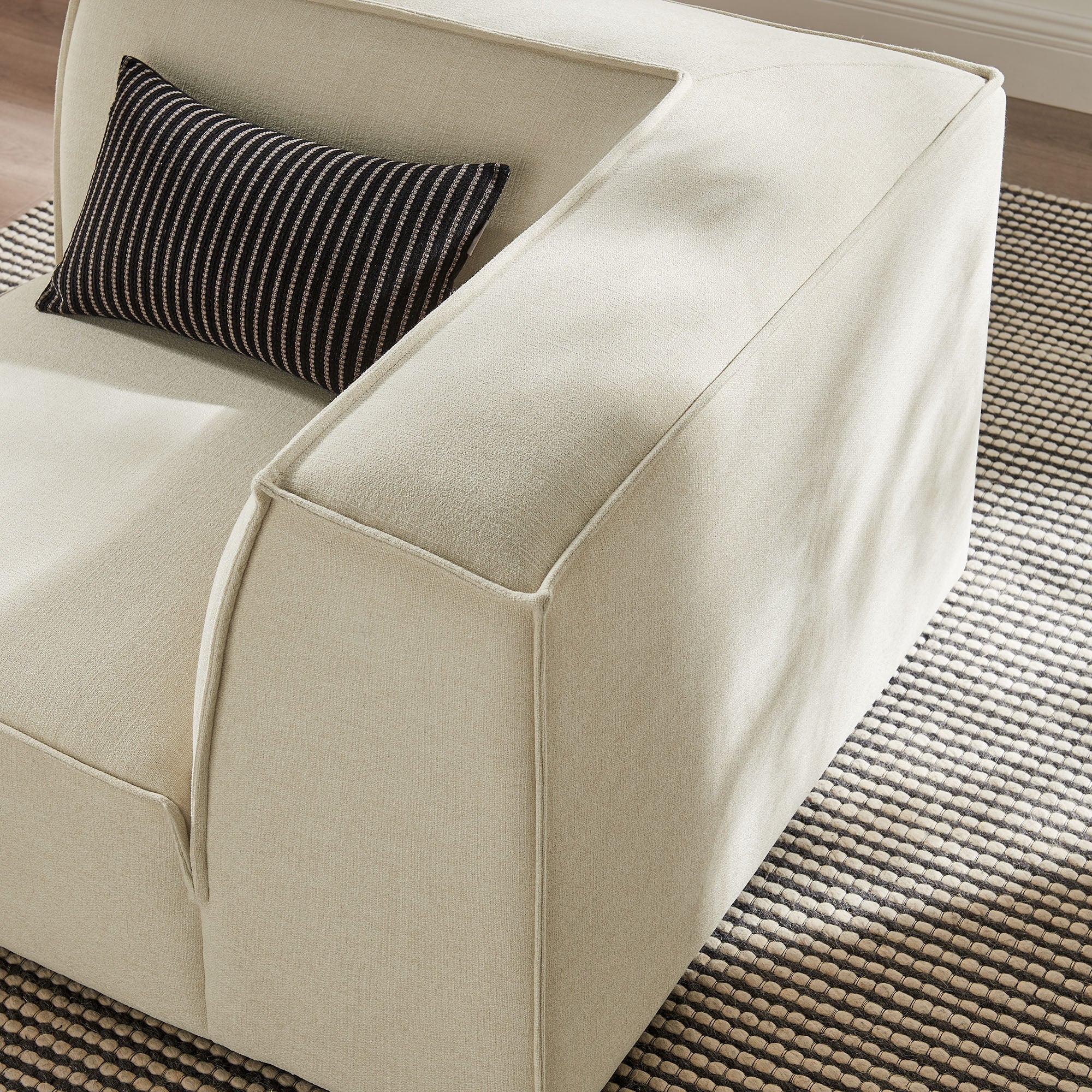 Restore Performance Fabric Upholstered Modular Corner Chair