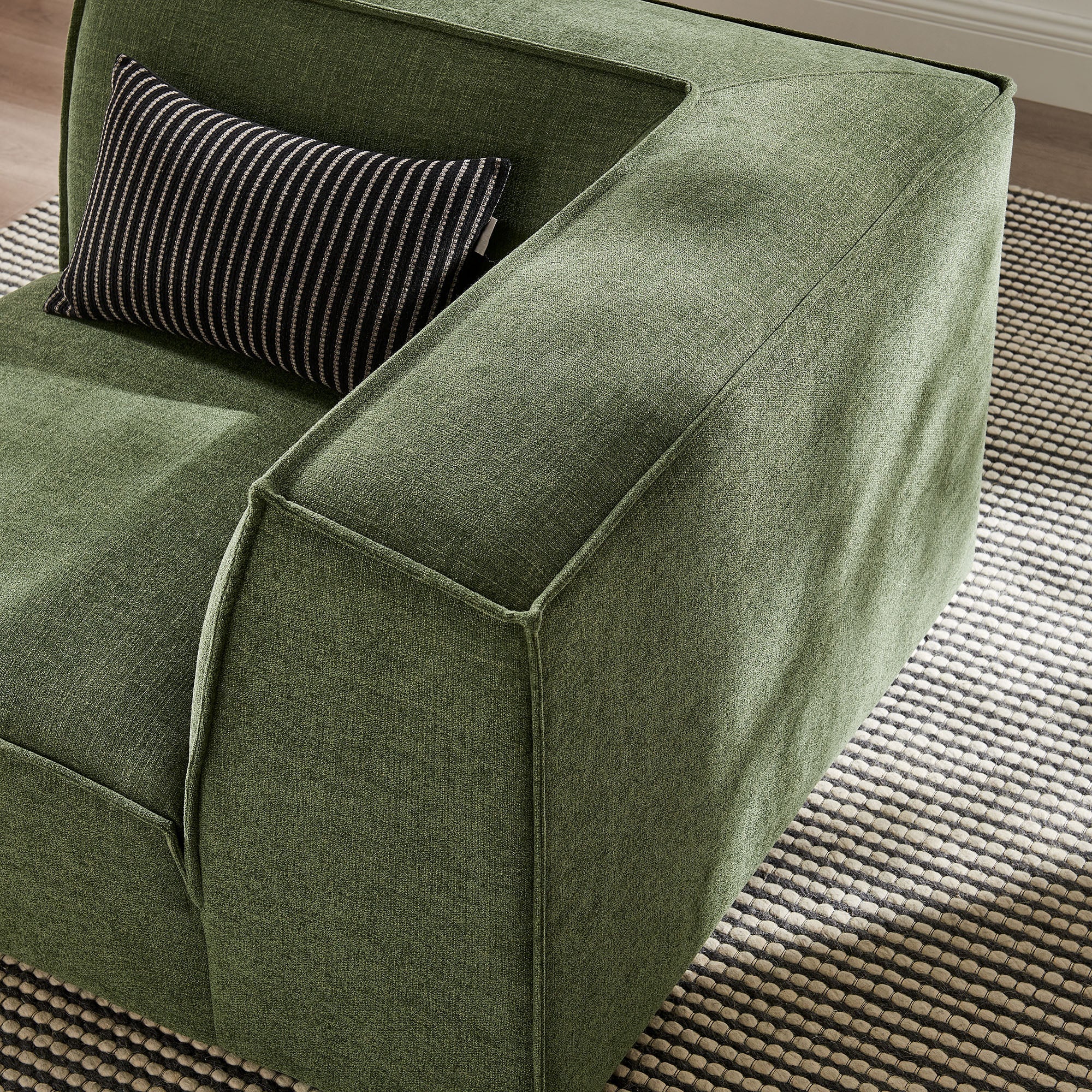 Restore Performance Fabric Upholstered Modular Corner Chair