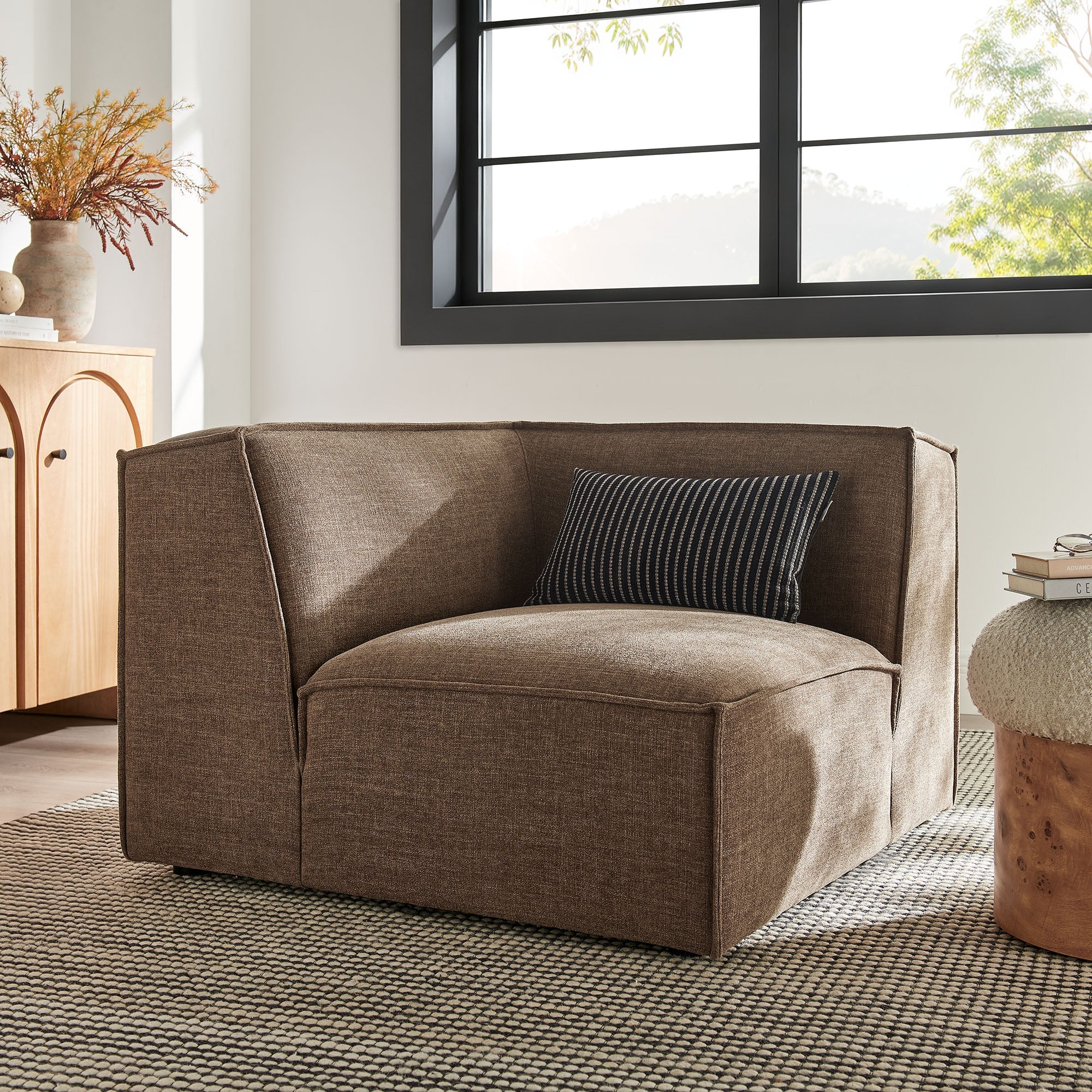 Restore Performance Fabric Upholstered Modular Corner Chair
