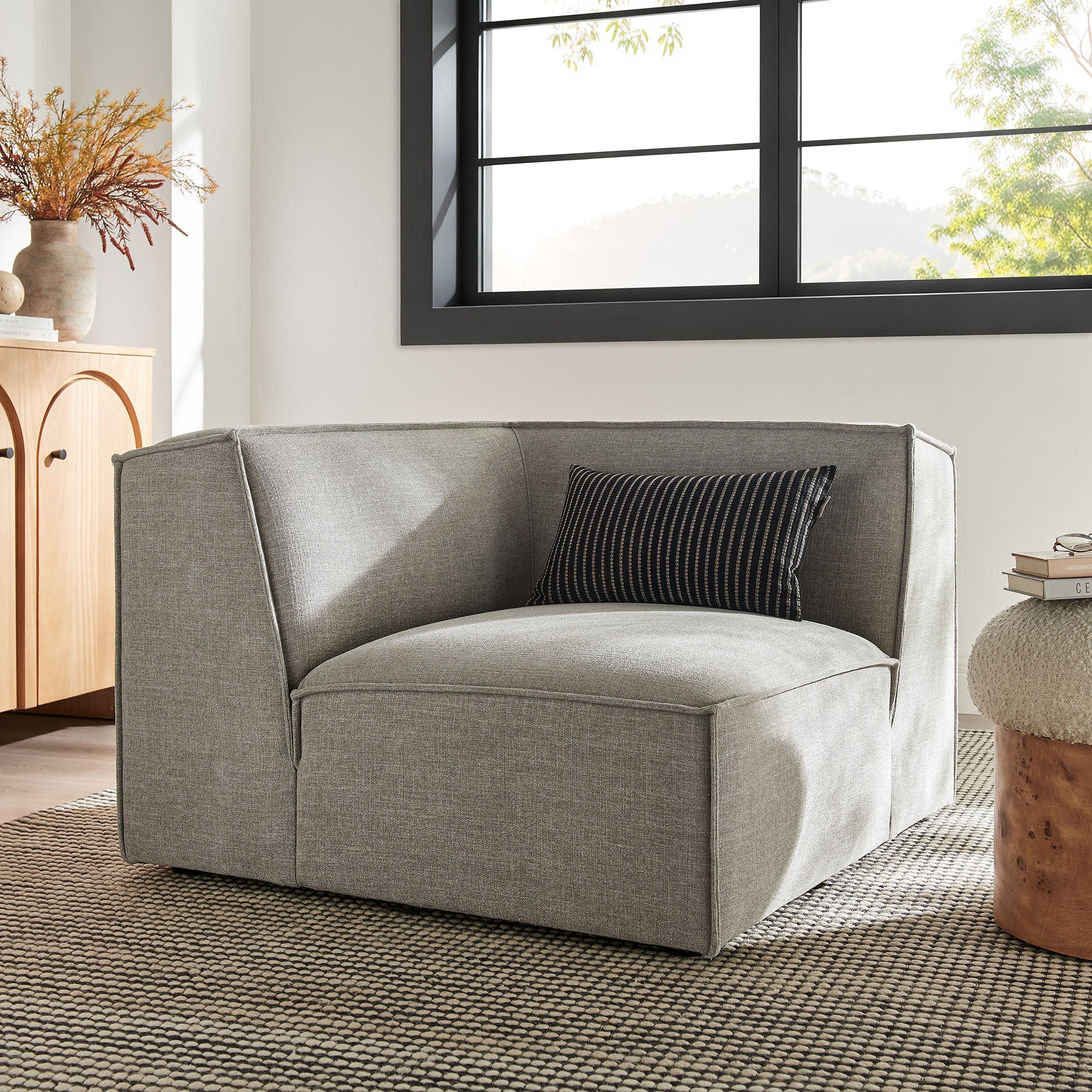 Restore Performance Fabric Upholstered Modular Corner Chair