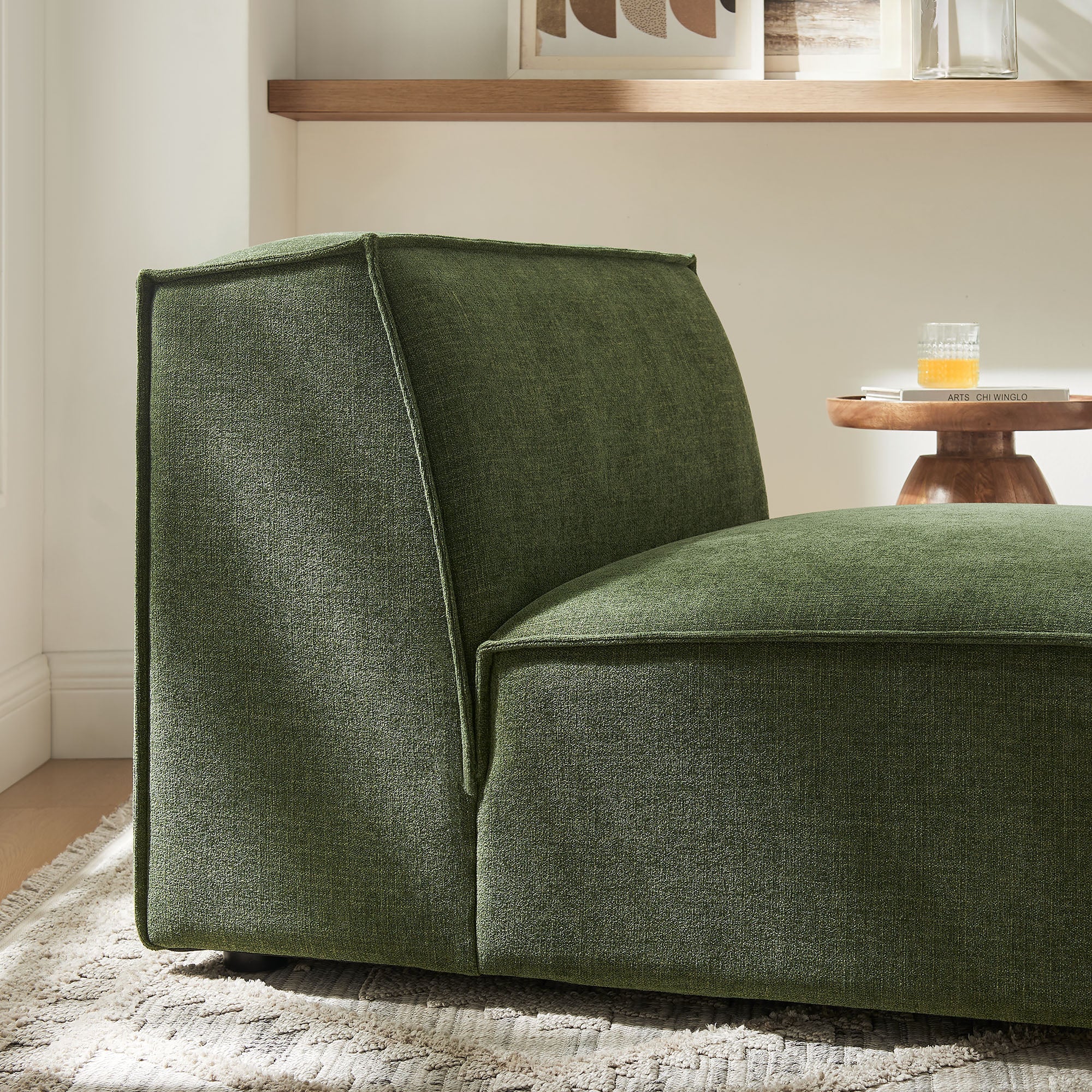 Restore Performance Fabric Upholstered Armless Modular Chair