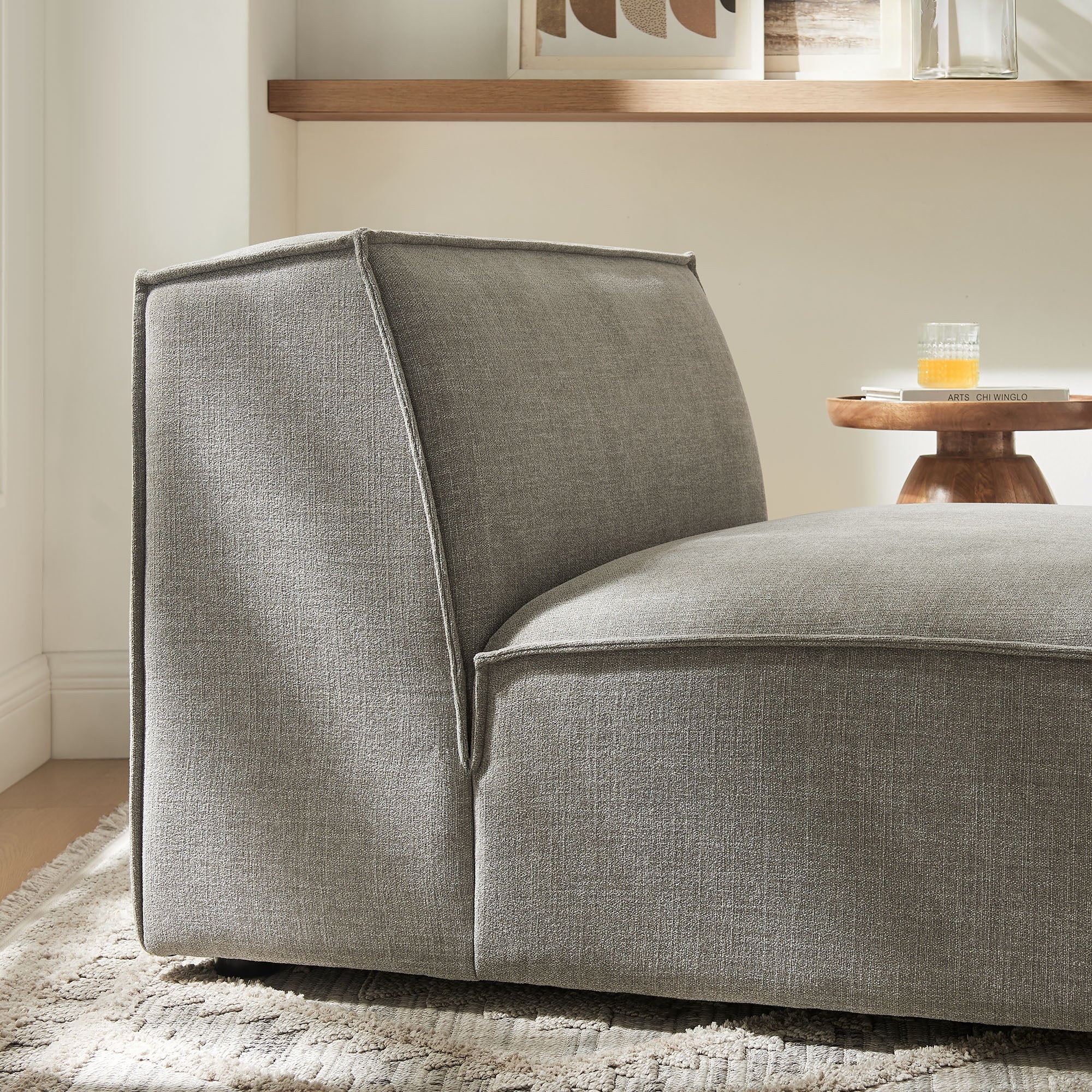Restore Performance Fabric Upholstered Armless Modular Chair