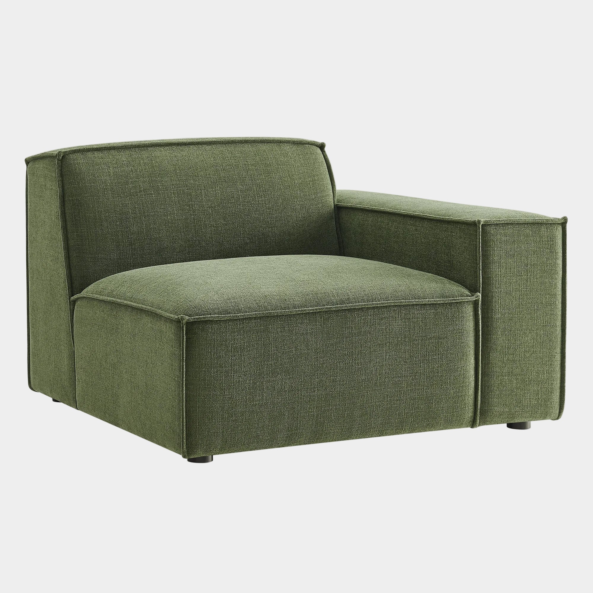 Restore Performance Fabric Upholstered Right-Facing Modular Lounge Chair