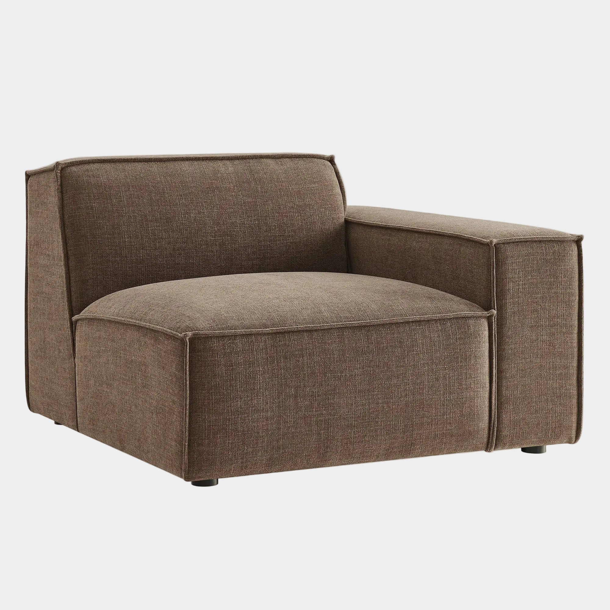 Restore Performance Fabric Upholstered Right-Facing Modular Lounge Chair