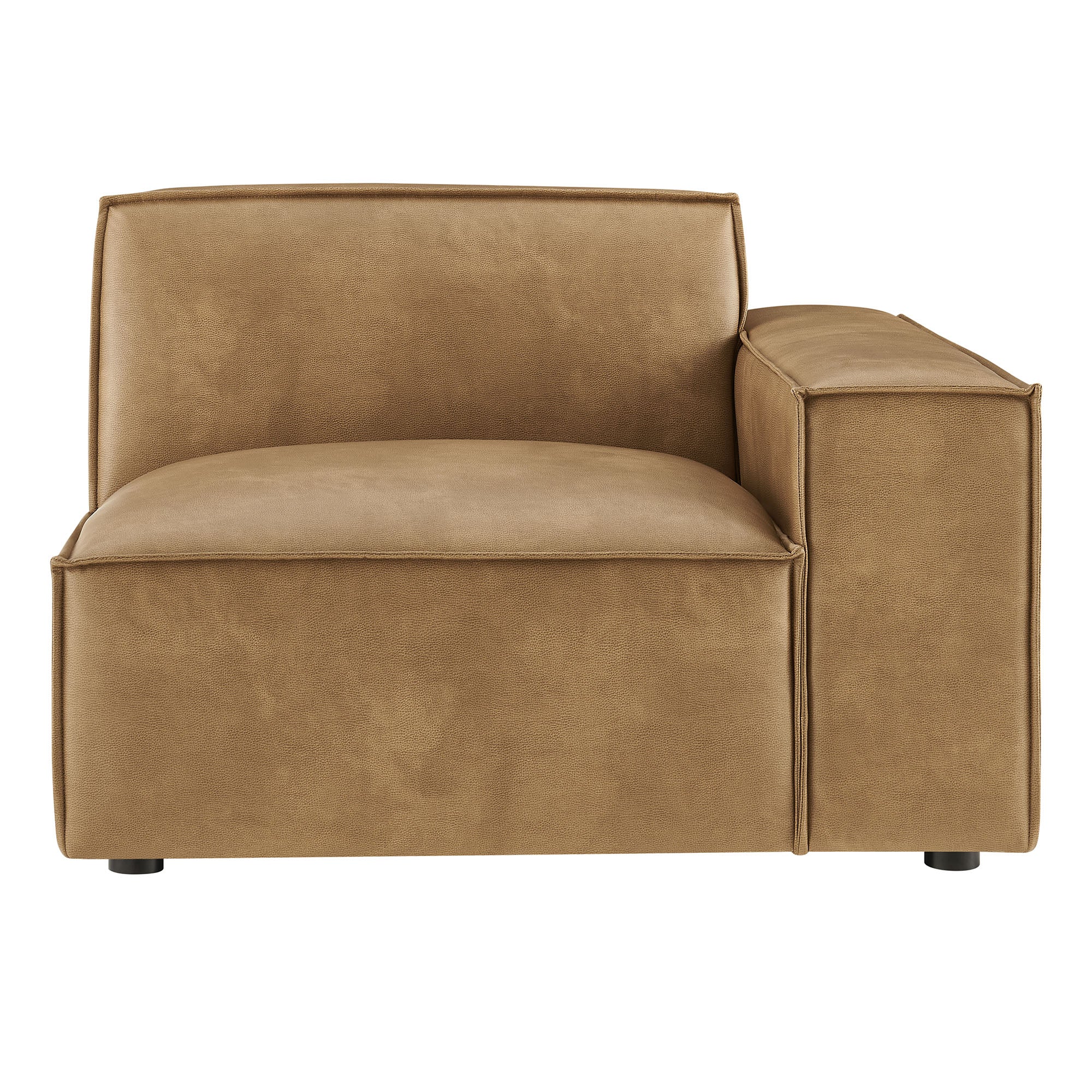 Restore Vegan Leather Right-Facing Modular Lounge Chair