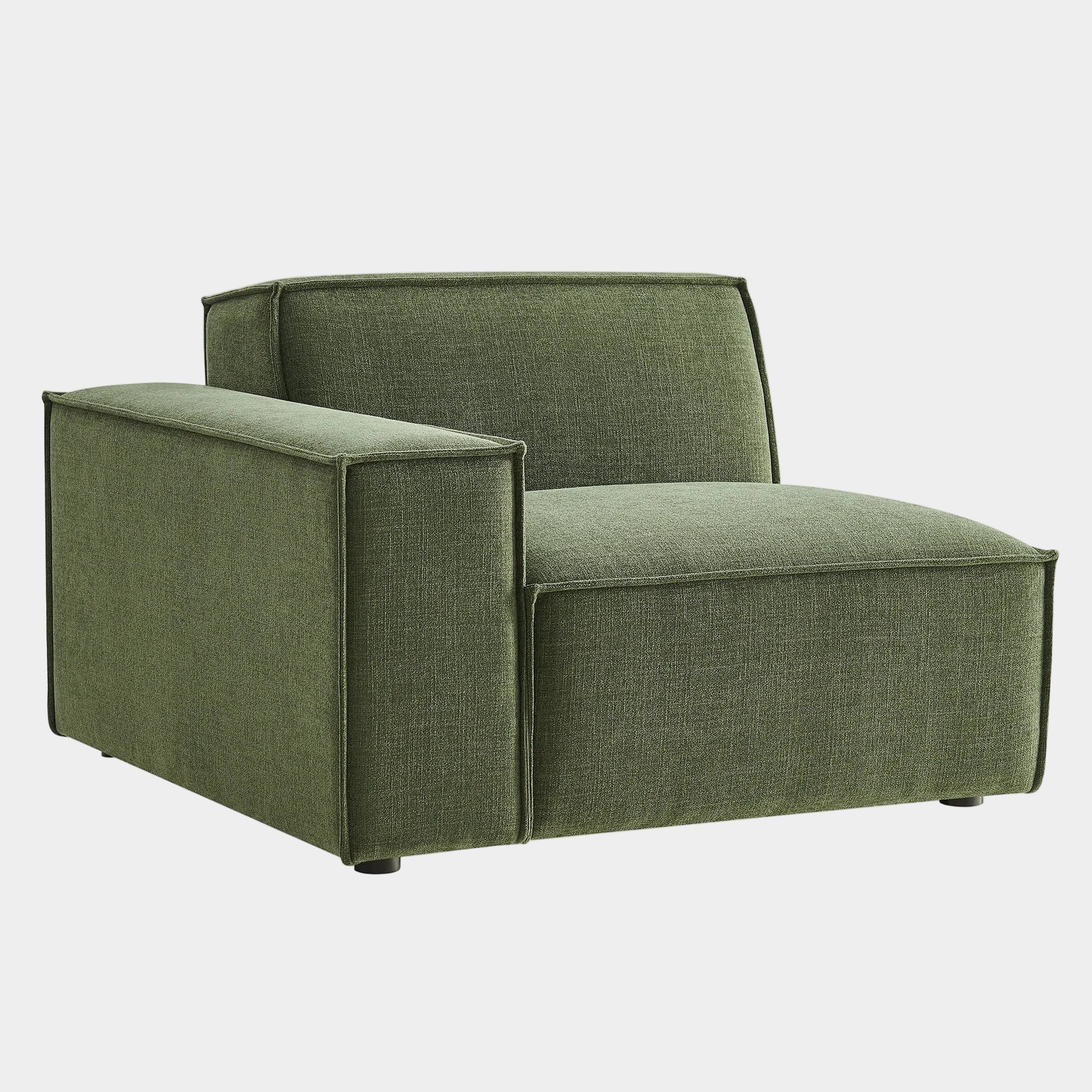 Restore Performance Fabric Upholstered Left-Facing Modular Lounge Chair
