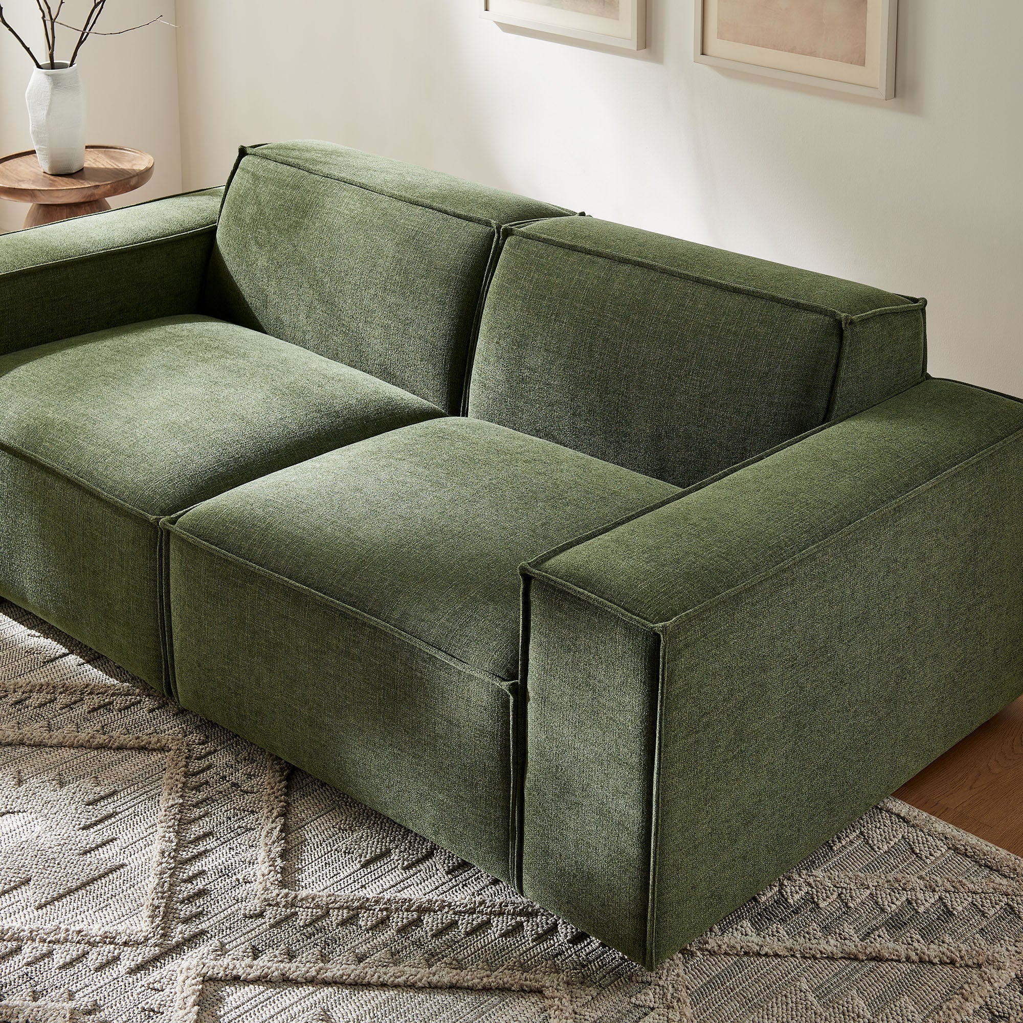 Restore 2-Piece Performance Fabric Upholstered Modular Loveseat