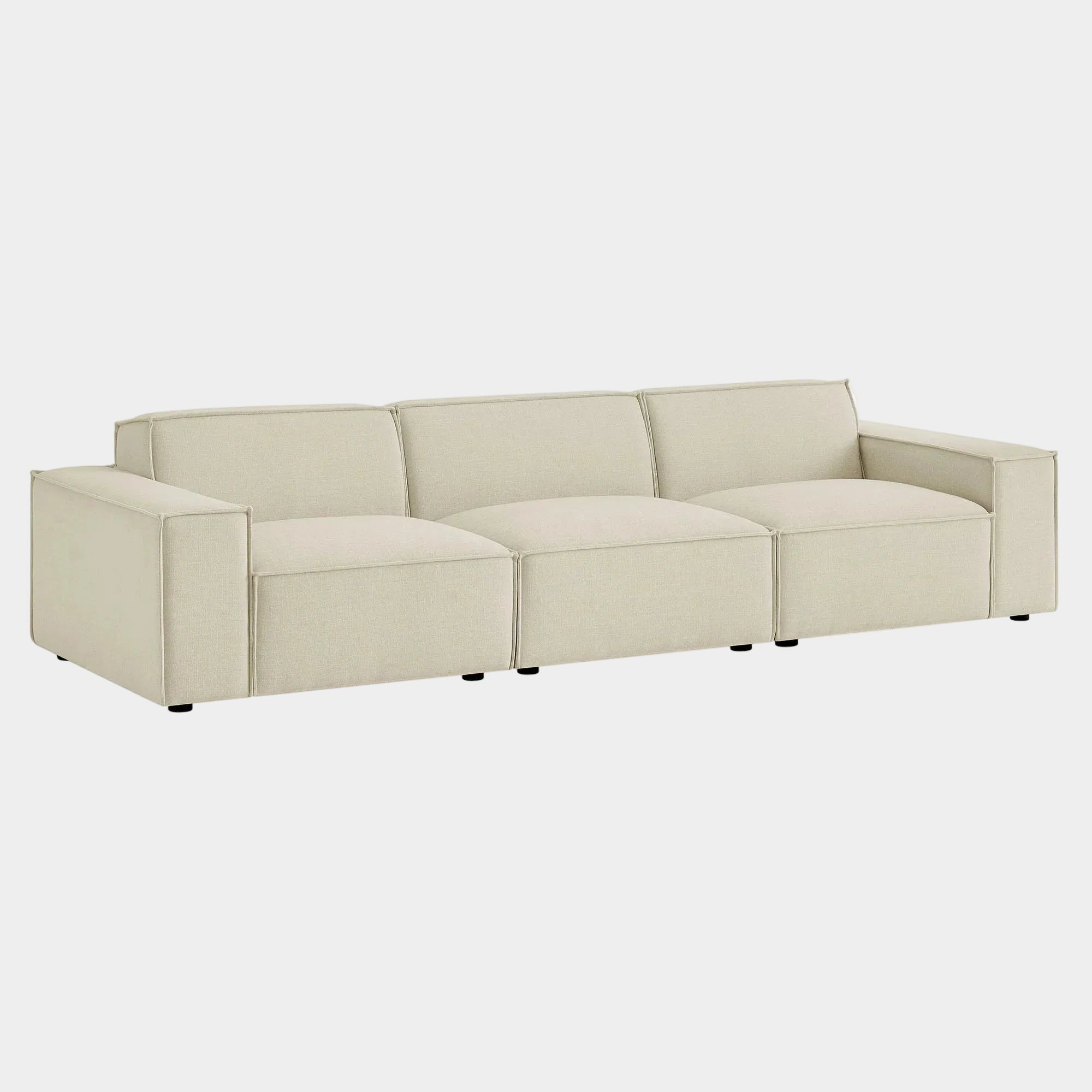 Restore 3-Piece Performance Fabric Upholstered Modular Sofa Set