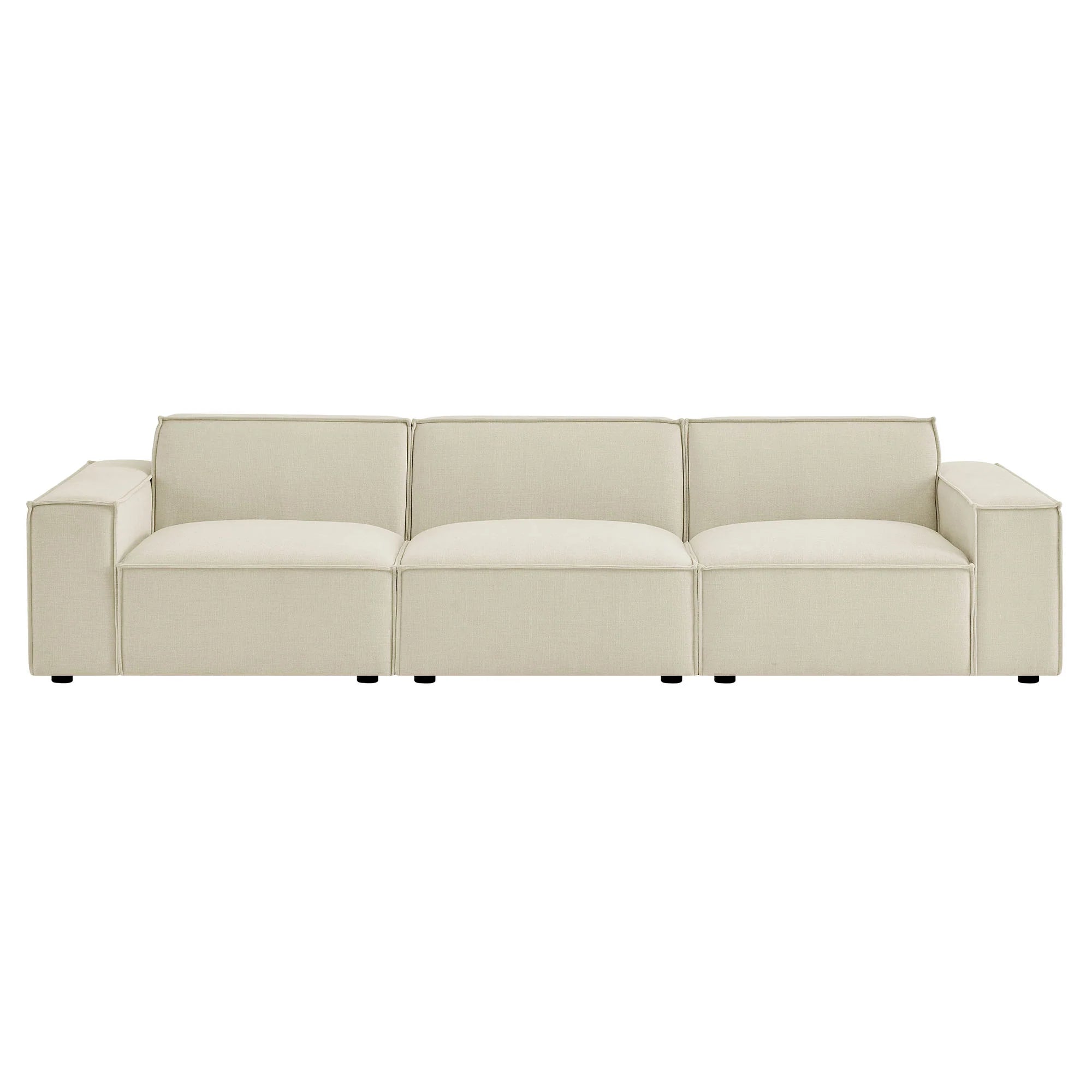 Restore 3-Piece Performance Fabric Upholstered Modular Sofa Set