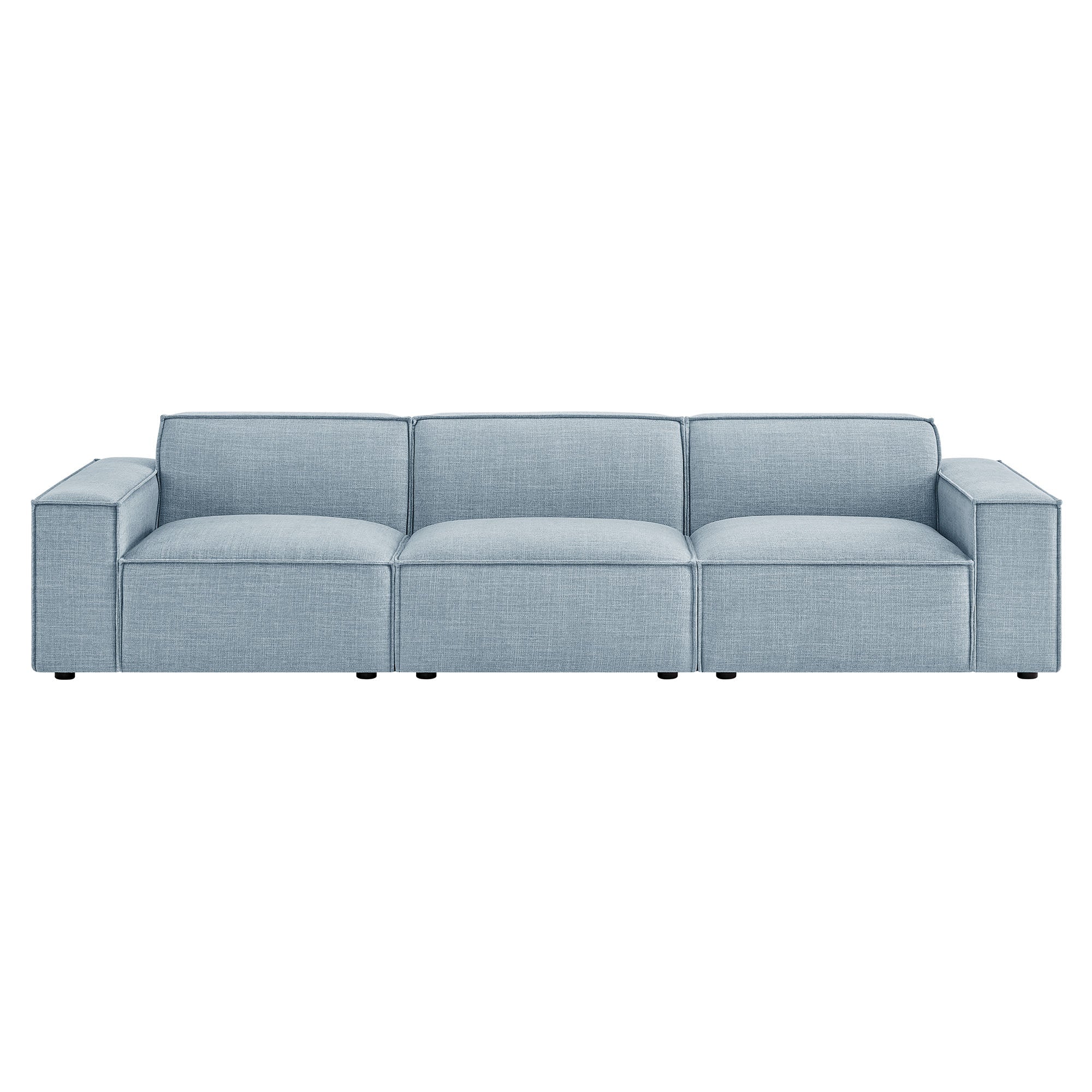 Restore 3-Piece Performance Fabric Upholstered Modular Sofa Set