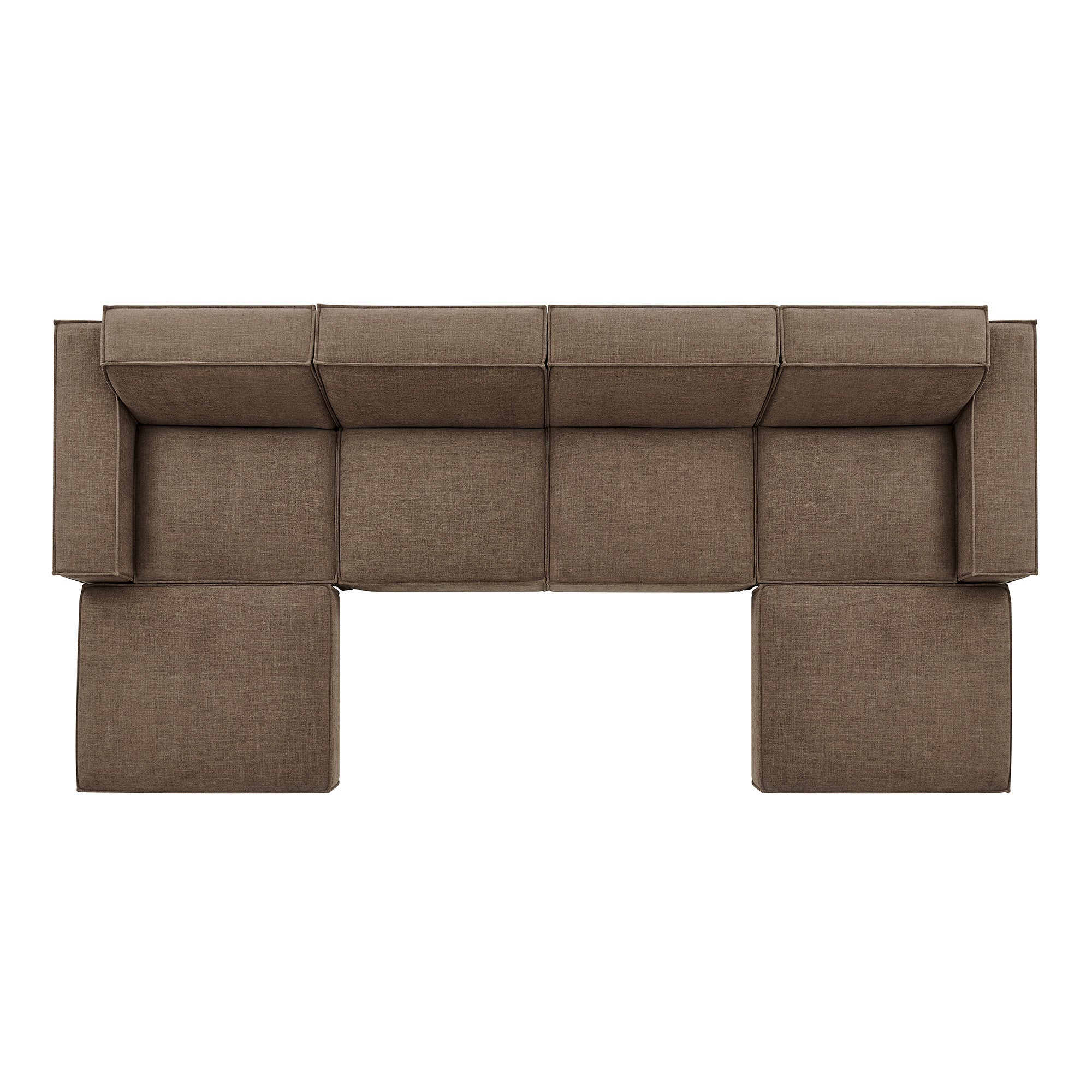 Restore 6-Piece Performance Fabric Upholstered Modular Sectional Sofa