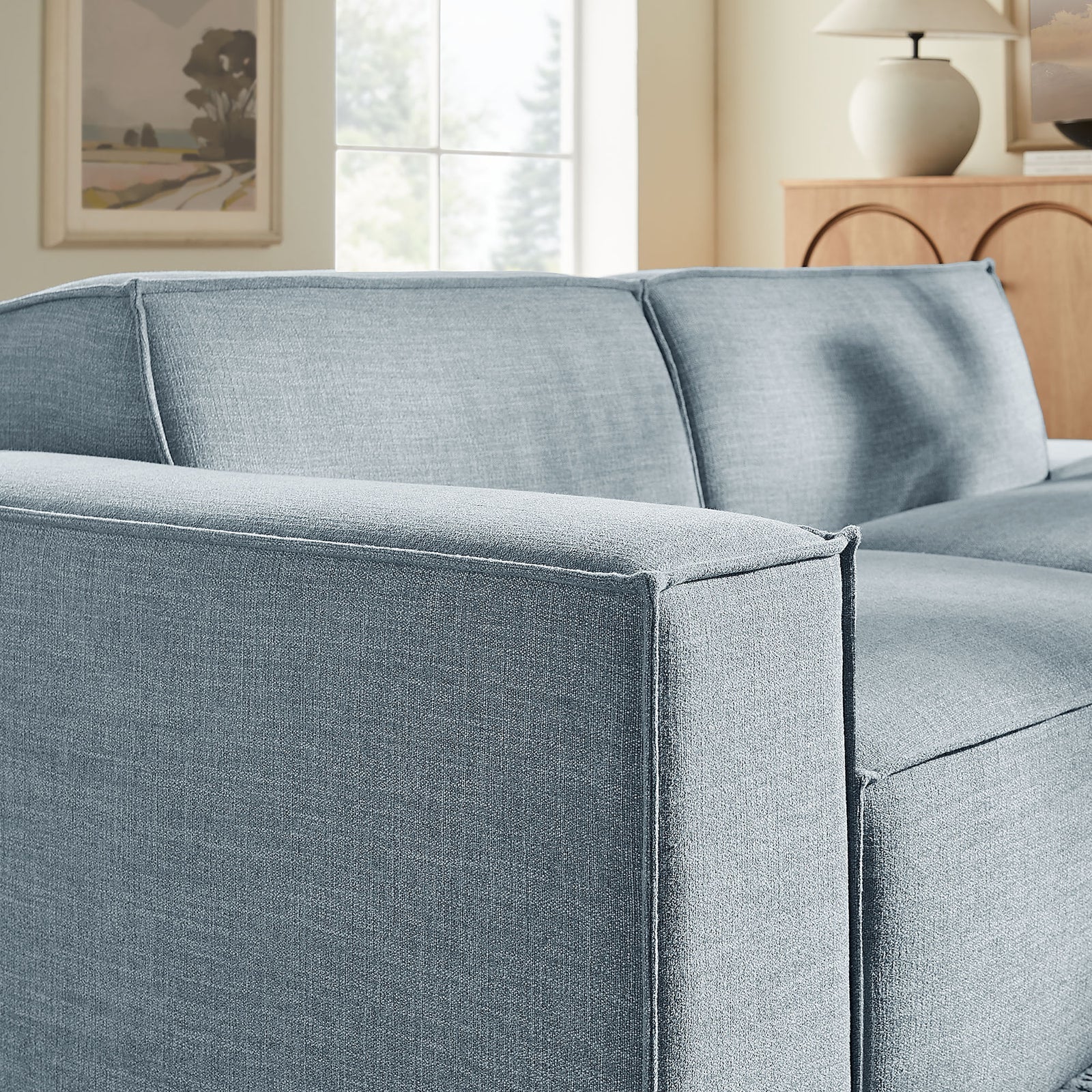 Restore 2-Piece Performance Fabric Upholstered Modular Loveseat
