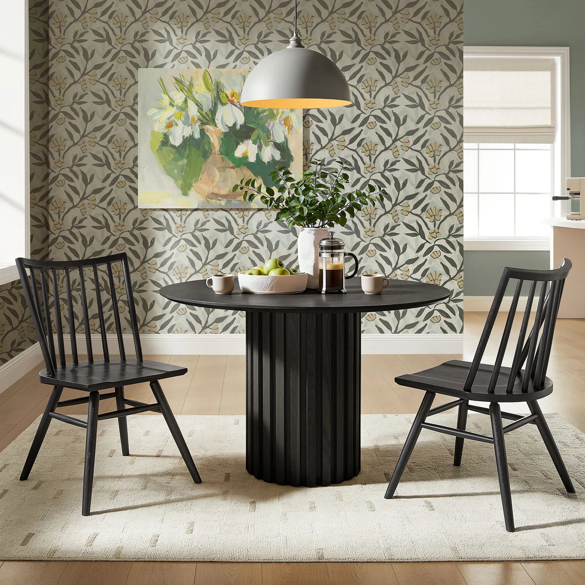 Alvar Spindle Back Dining Side Chairs Set of 2