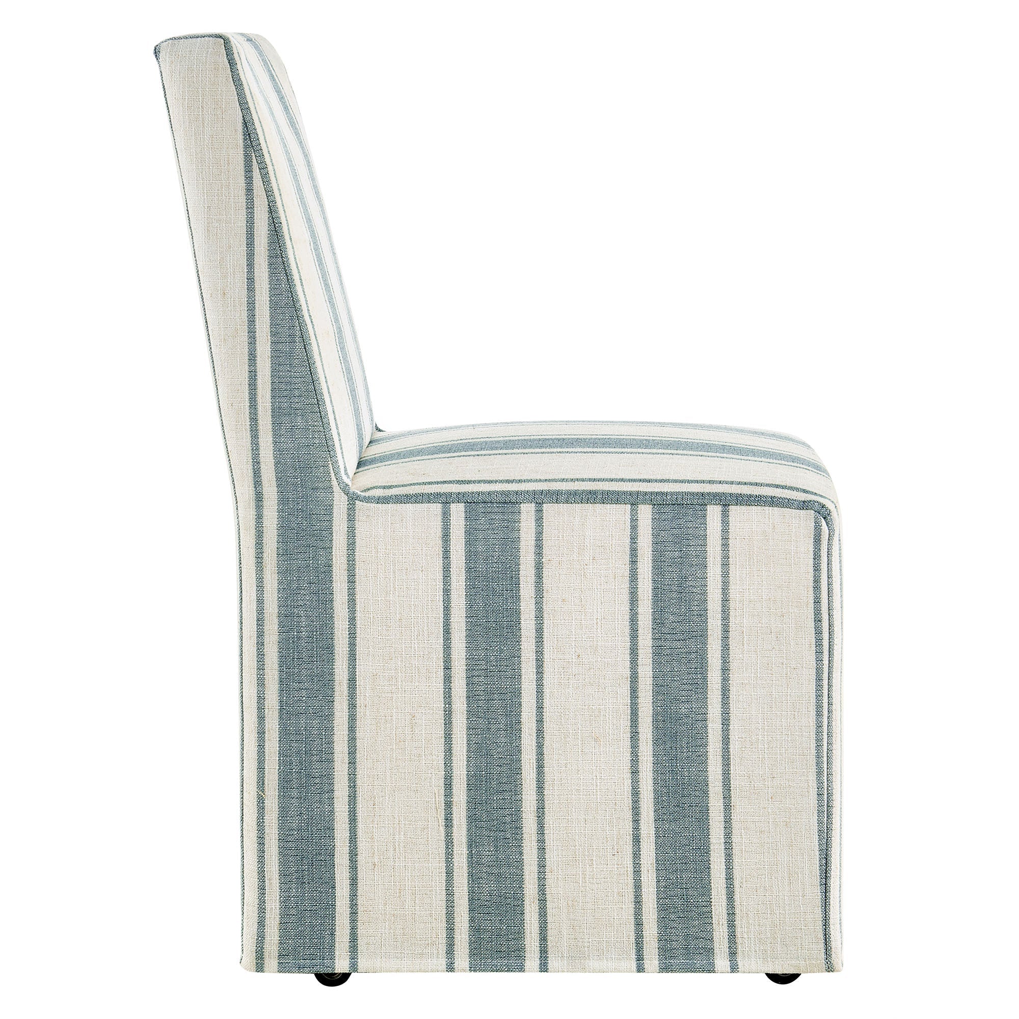 Tessera Striped Slipcovered Dining Side Chair