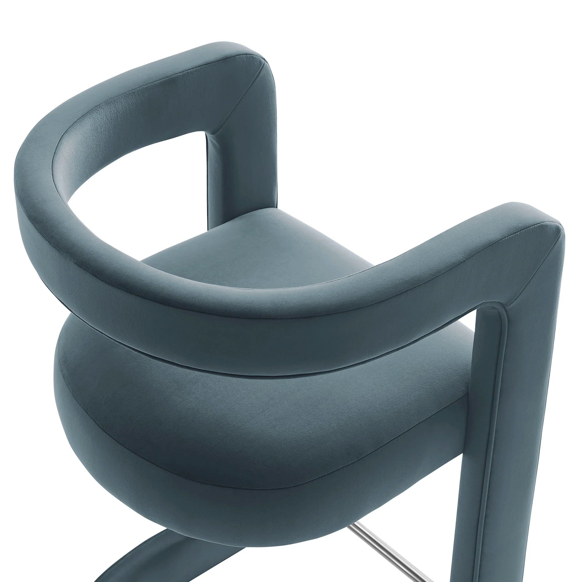 Winslow Performance Velvet Bar Stool Set of 2