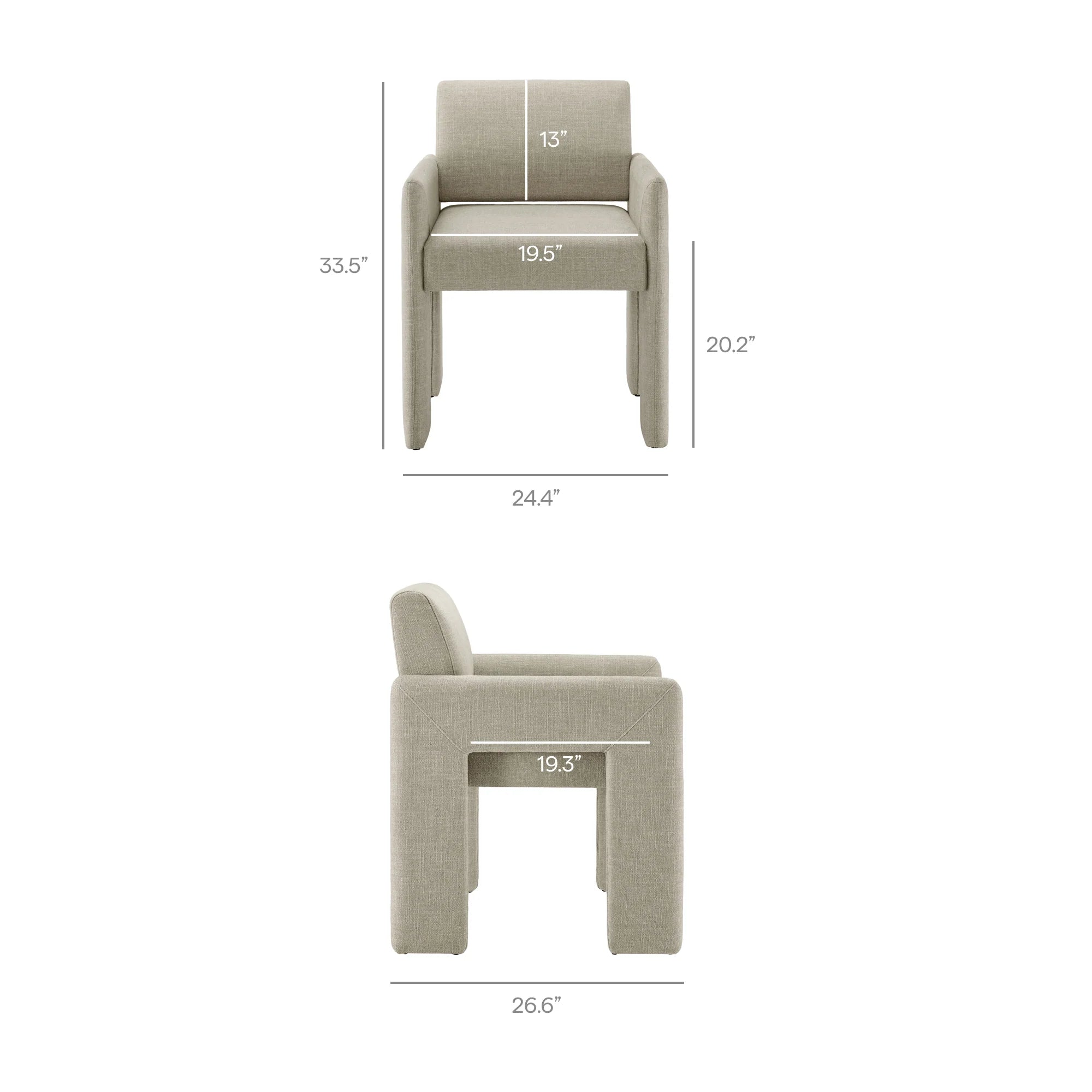 Daven Fabric Upholstered Dining Chair