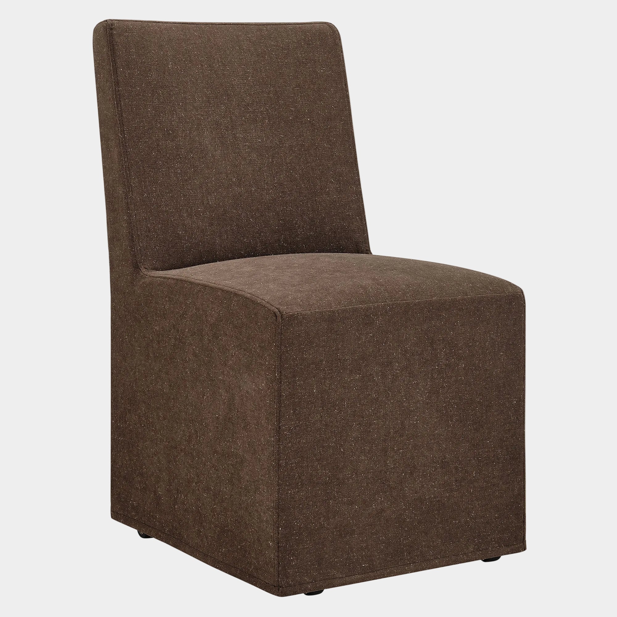 Tessera Upholstered Linen-Blend Slipcovered Dining Chair