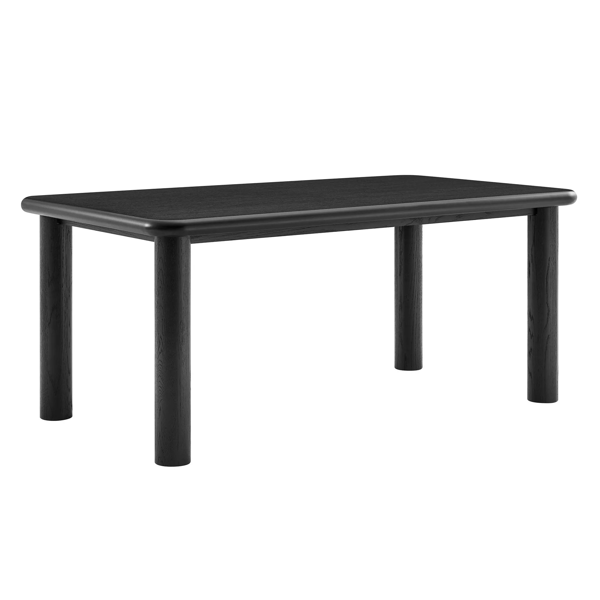 Alvia 72" Rectangular Oak Wood Dining Table
