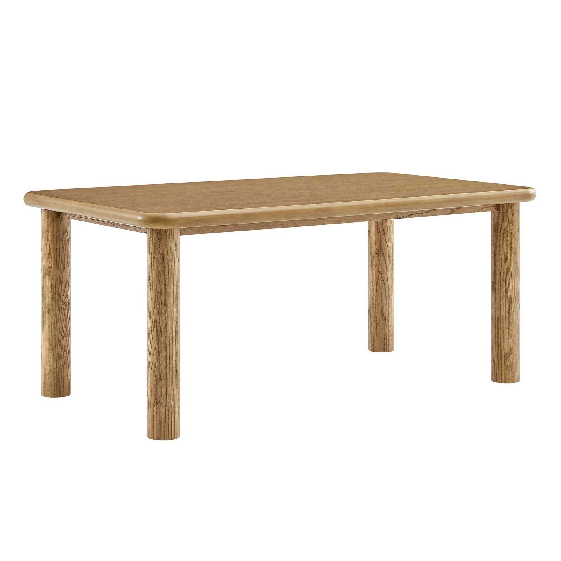 Alvia 72" Rectangular Oak Wood Dining Table