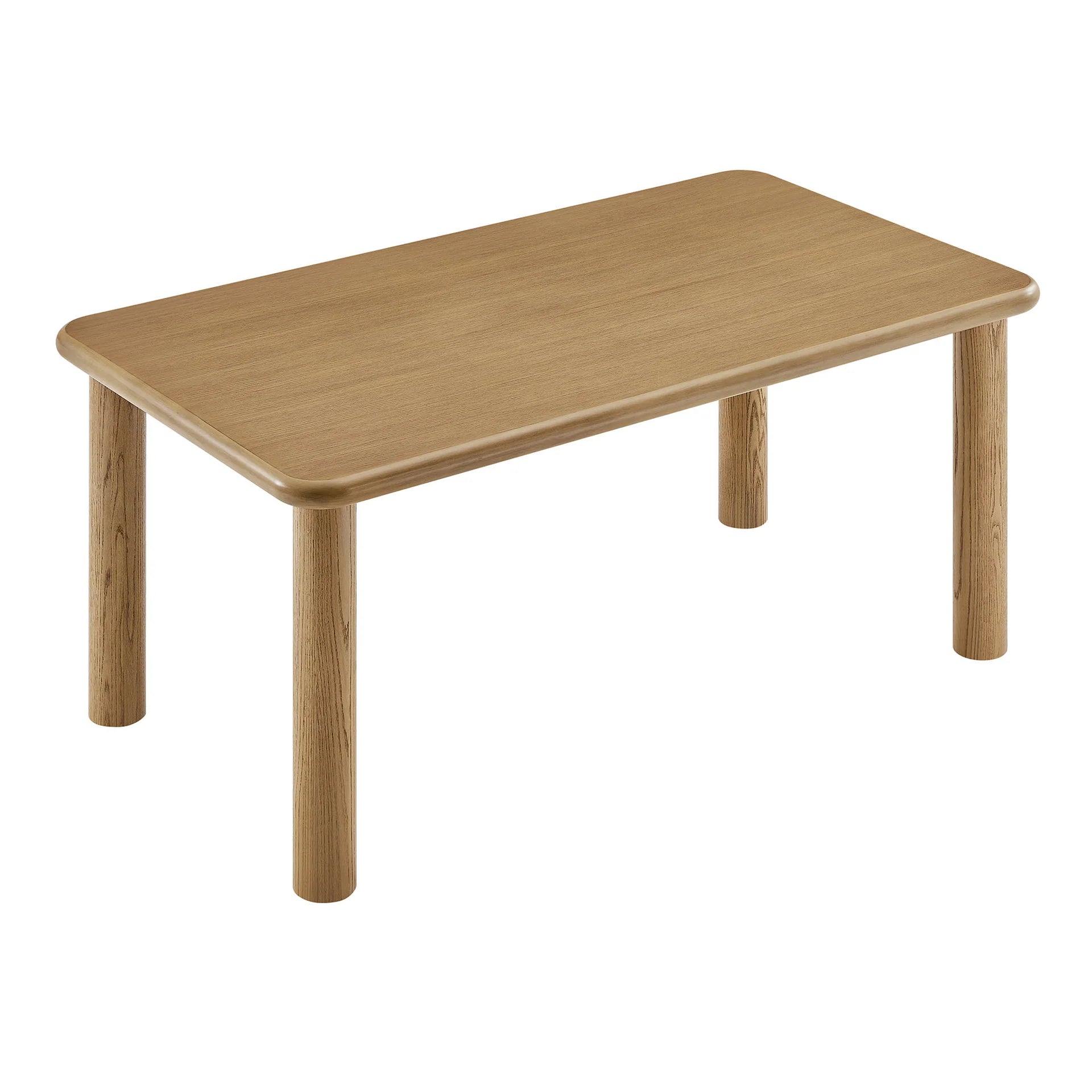 Alvia 72" Rectangular Oak Wood Dining Table