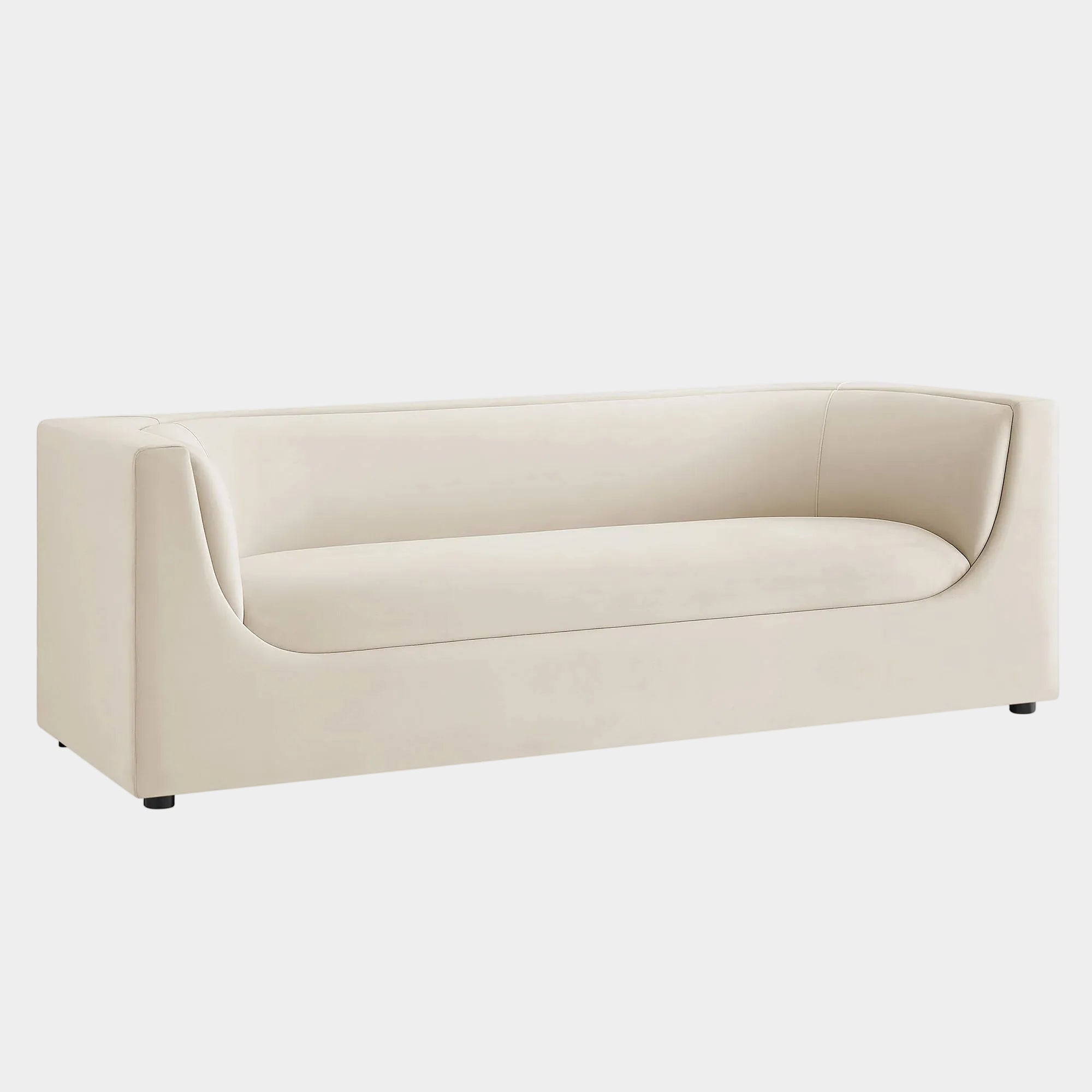 Hilda 86" Curved Back Performance Velvet Sofa