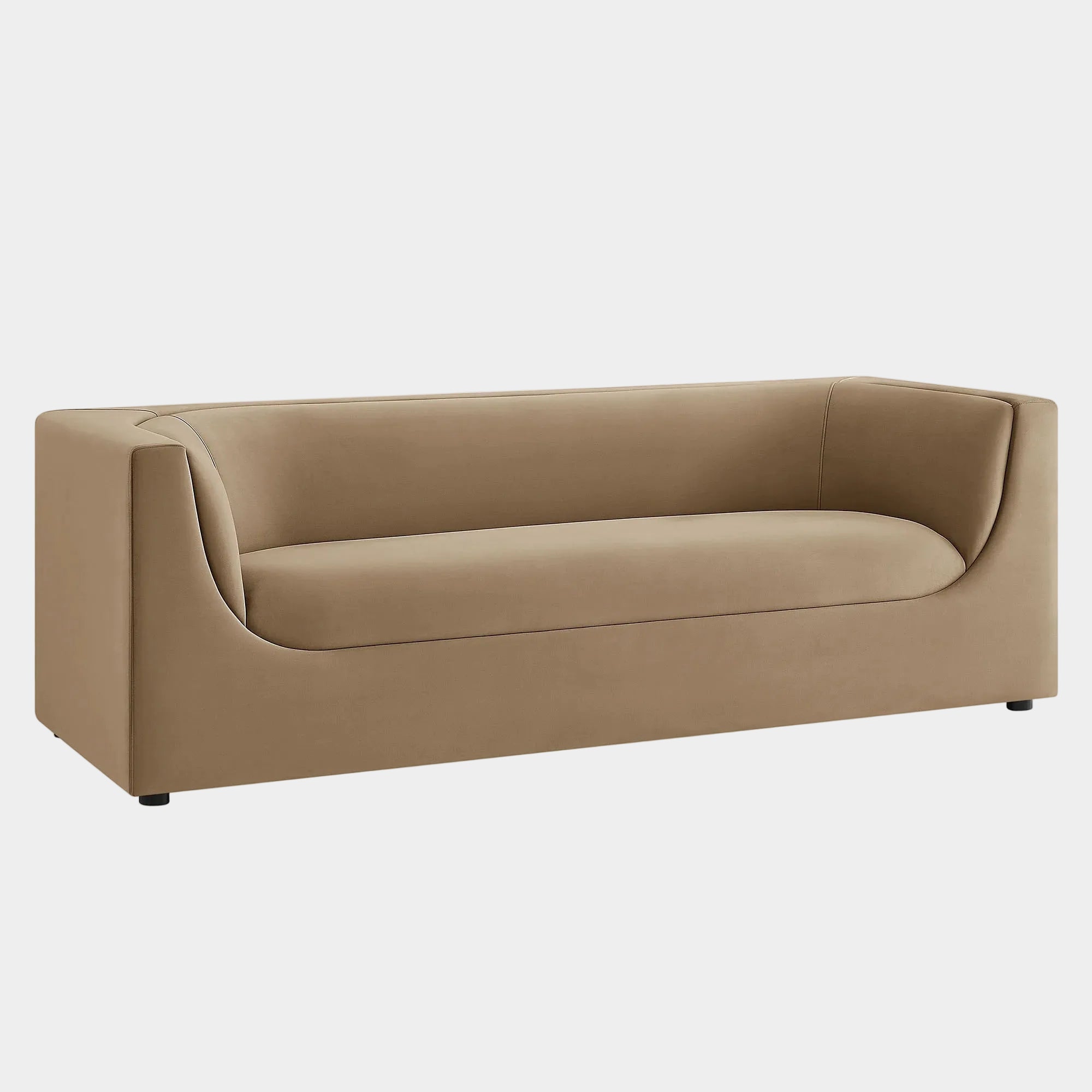 Hilda 86" Curved Back Performance Velvet Sofa