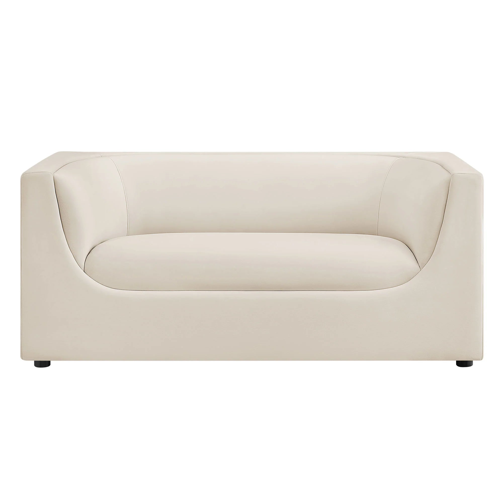 Hilda 67" Curved Back Performance Velvet Loveseat