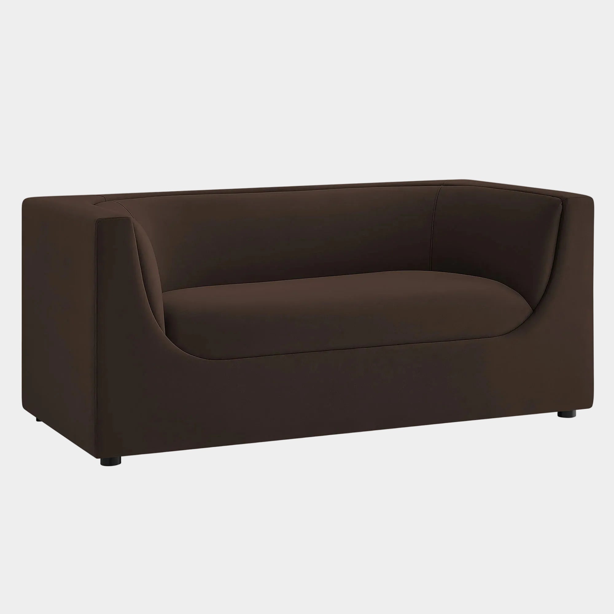 Hilda 67" Curved Back Performance Velvet Loveseat