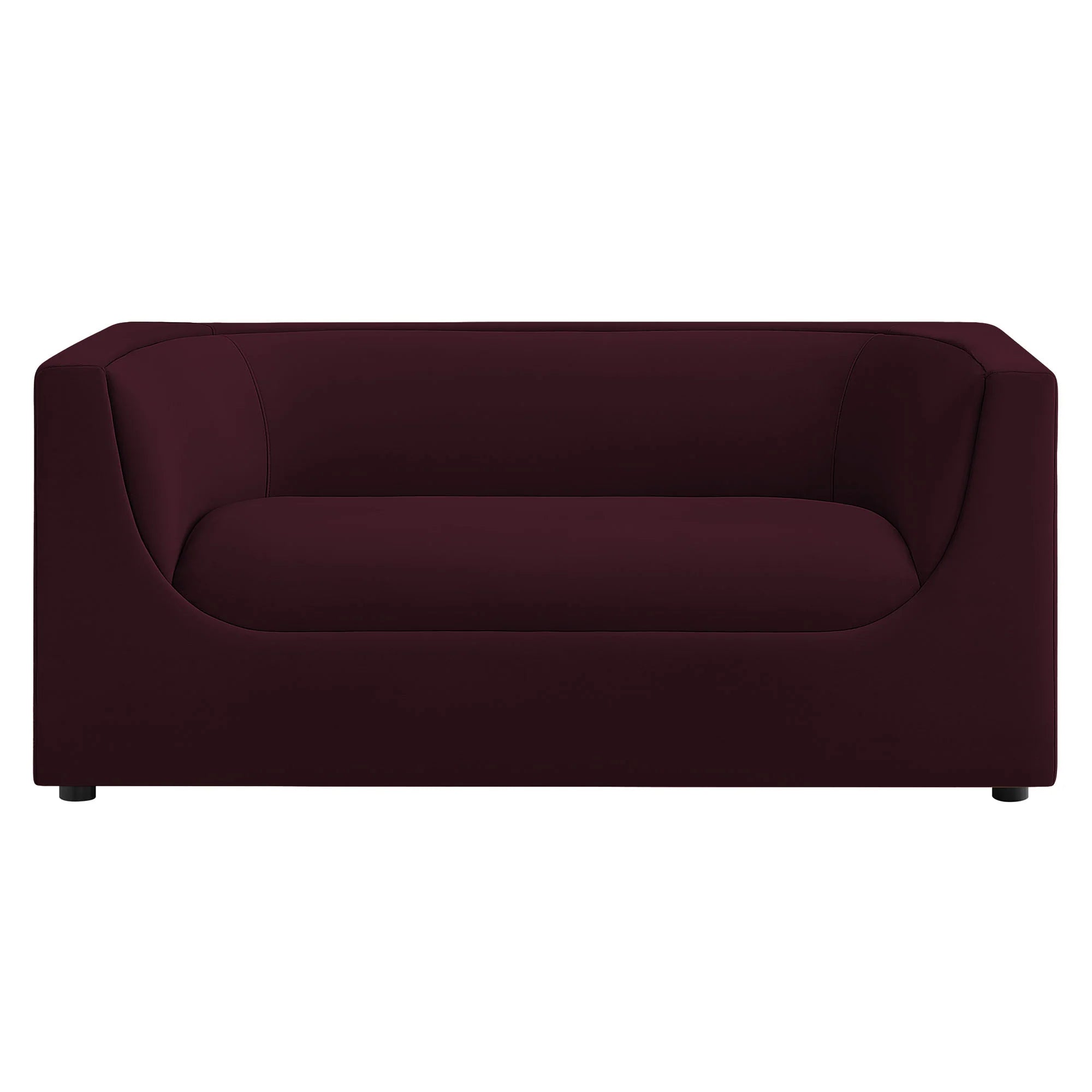 Hilda 67" Curved Back Performance Velvet Loveseat