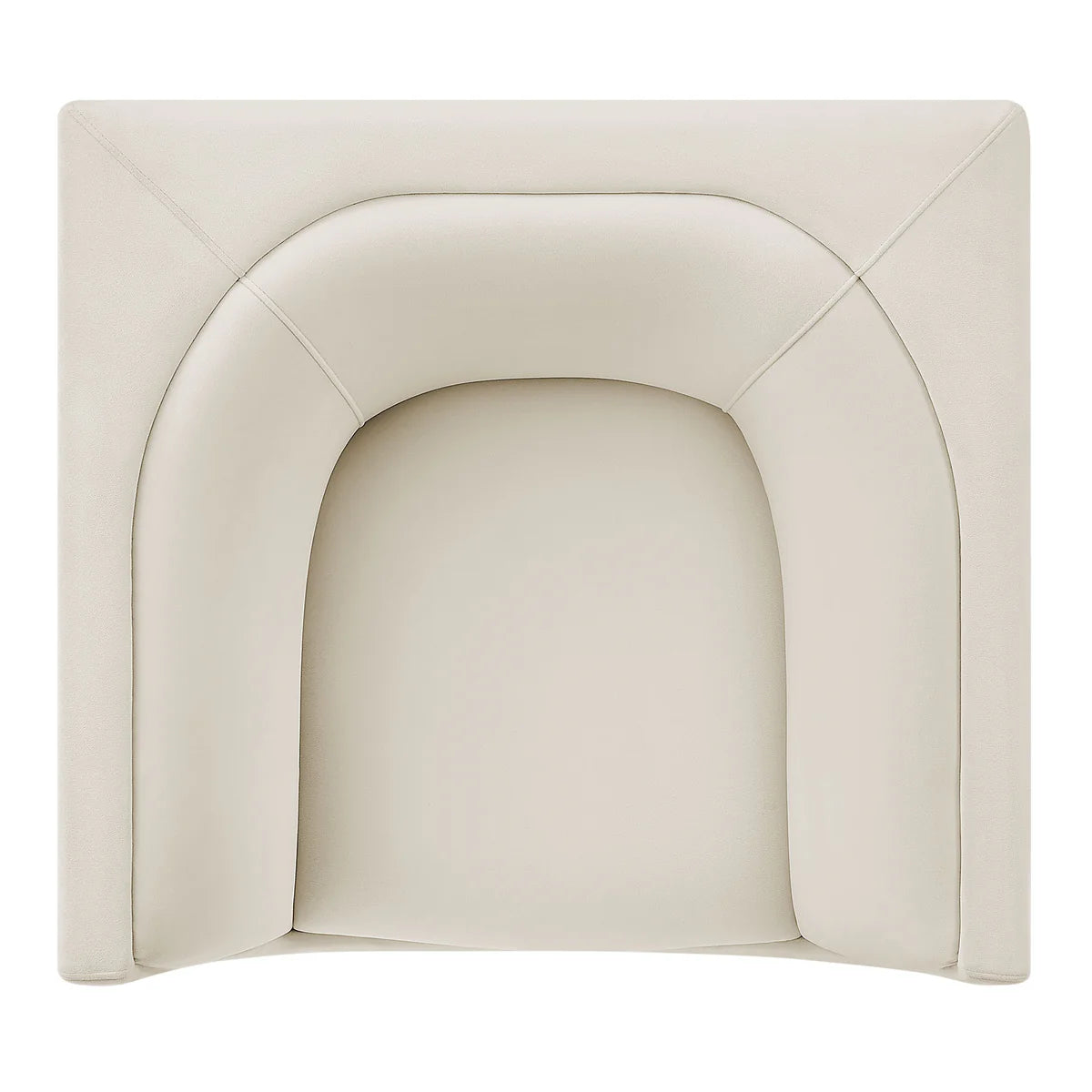 Hilda Curved Back Performance Velvet Armchair