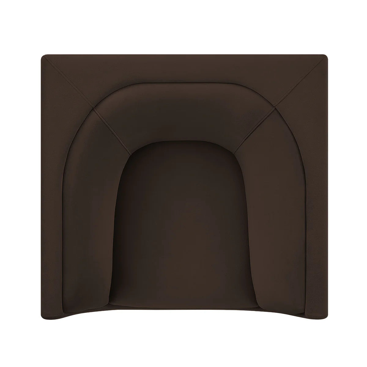 Hilda Curved Back Performance Velvet Armchair
