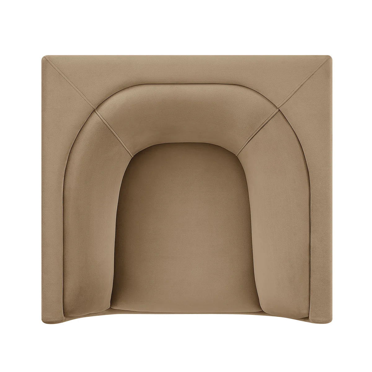 Hilda Curved Back Performance Velvet Armchair