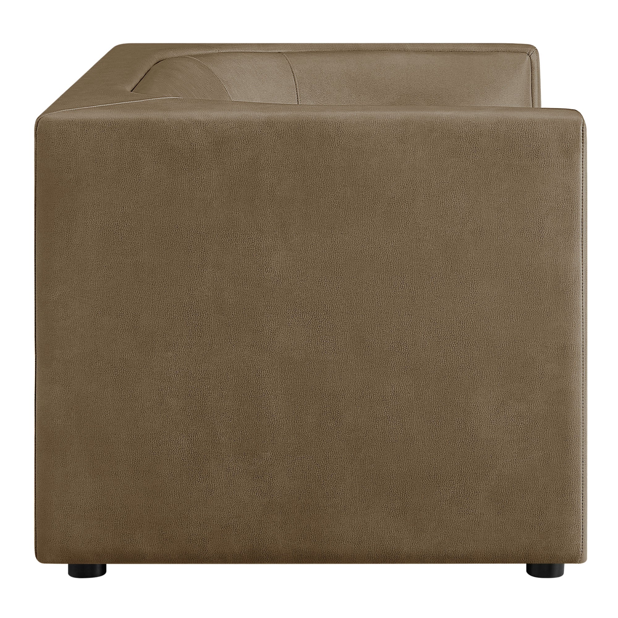 Hilda 67" Curved Back Vegan Leather Loveseat