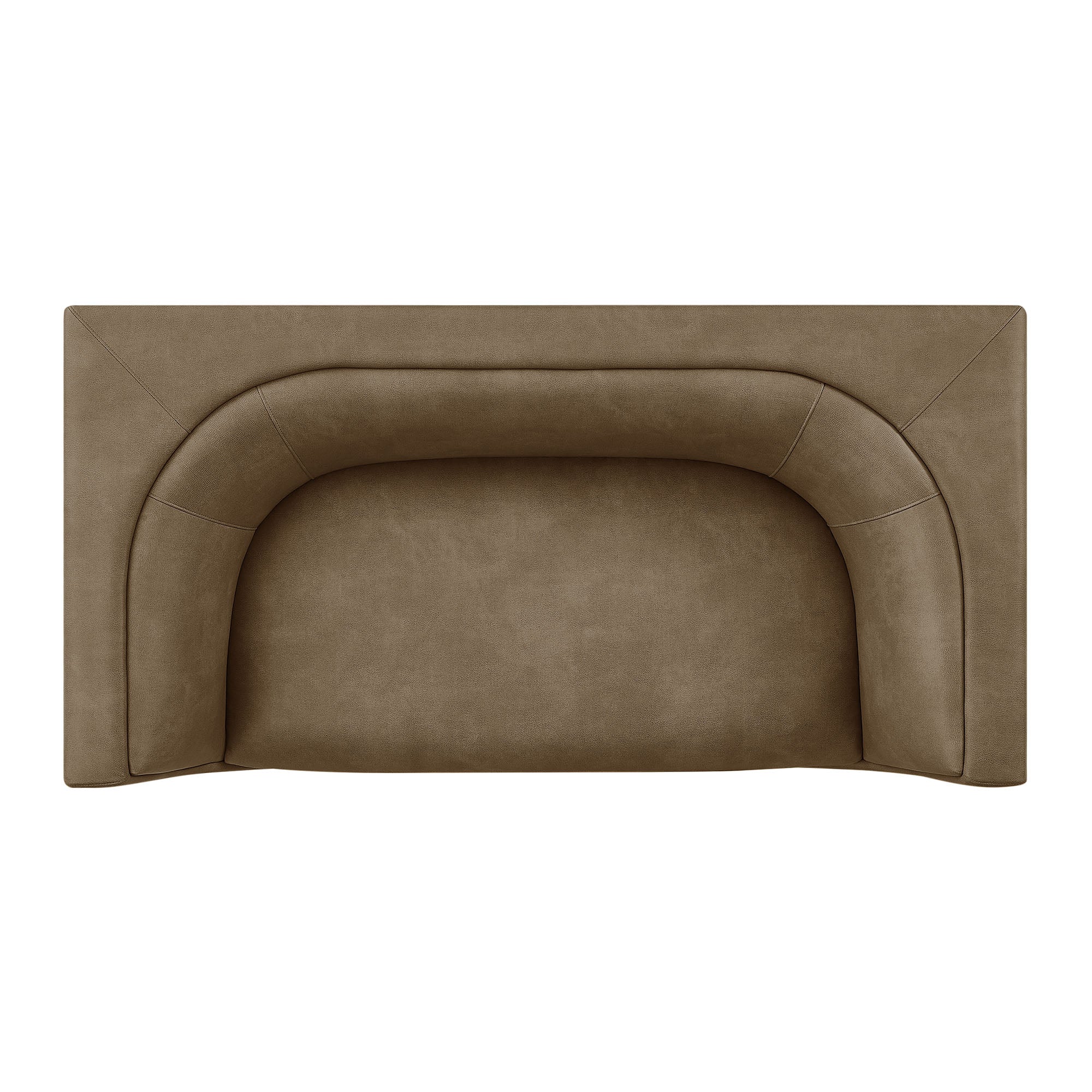 Hilda 67" Curved Back Vegan Leather Loveseat