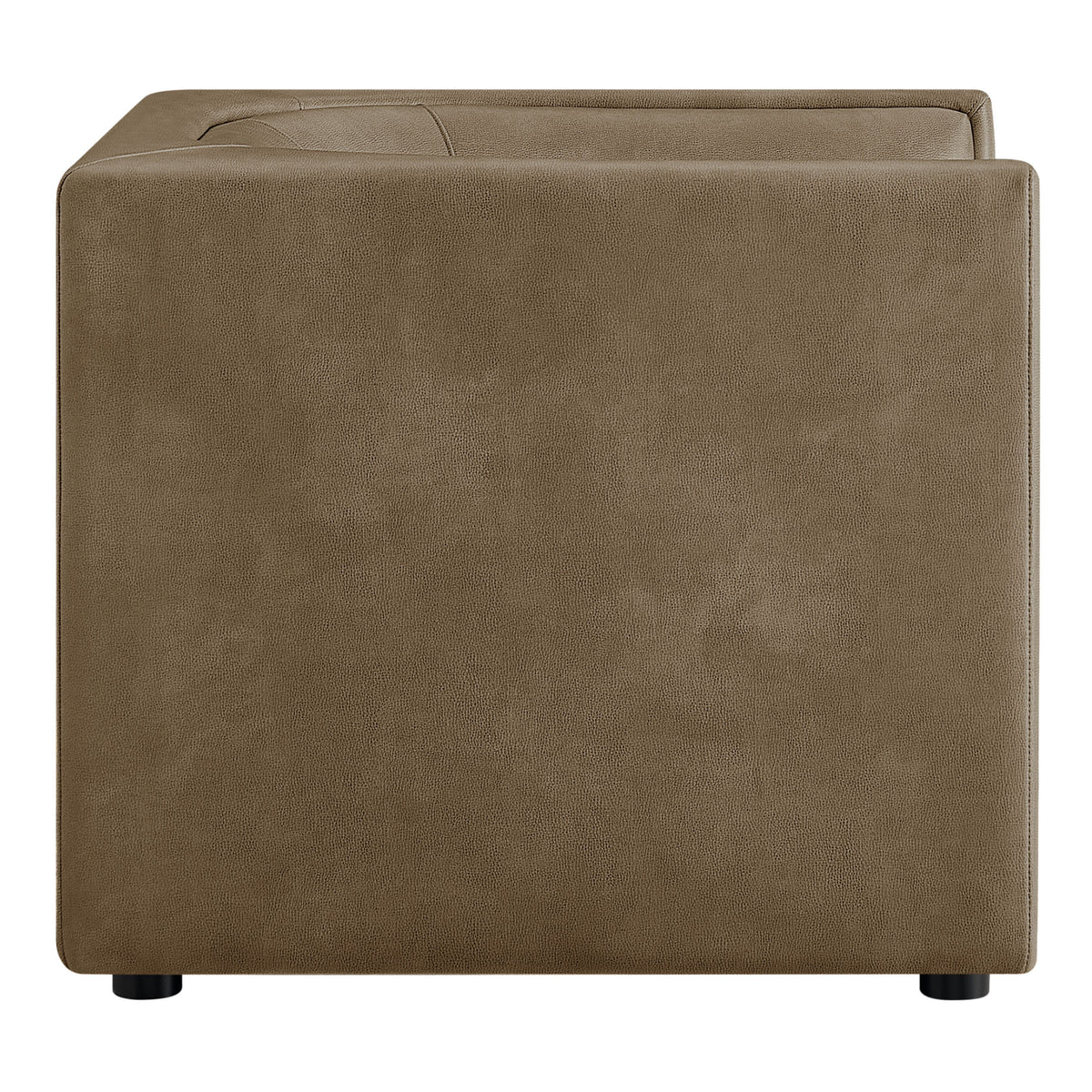 Hilda Curved Back Vegan Leather Armchair