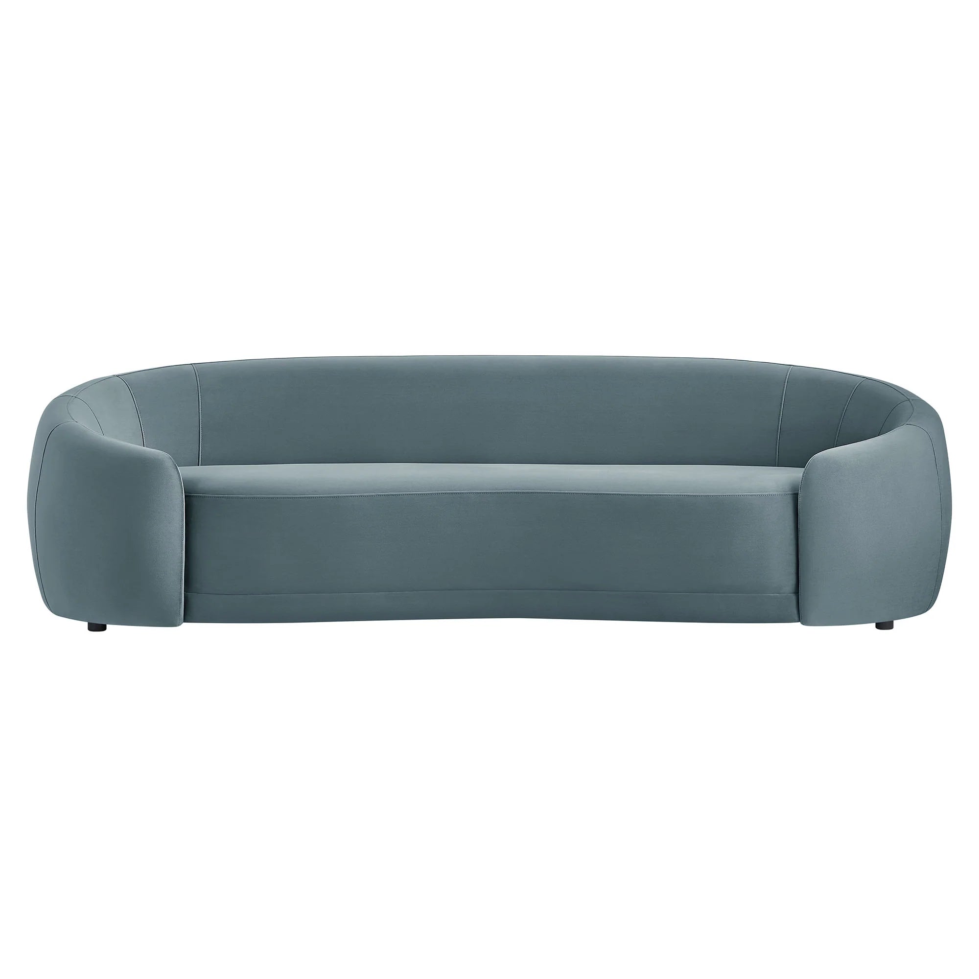 Contessa Curved Performance Velvet Sofa
