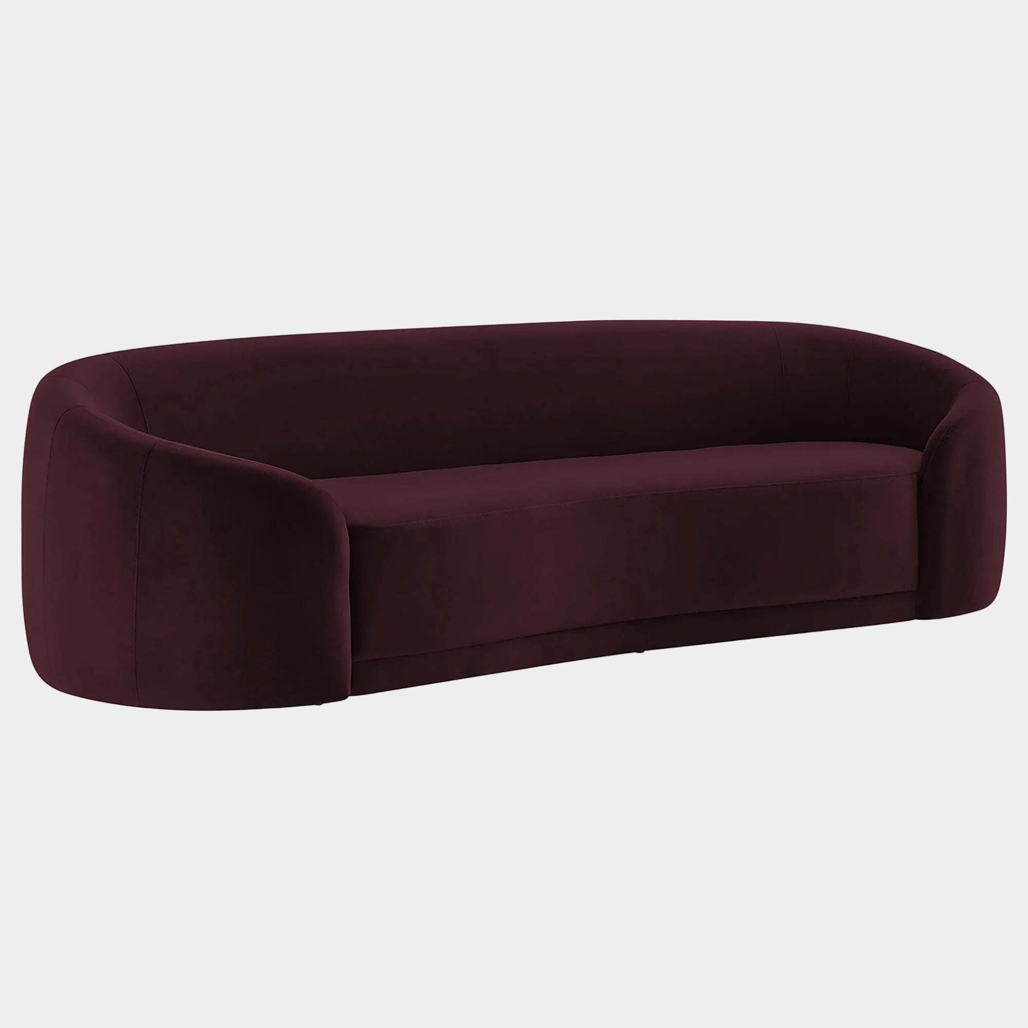 Contessa Curved Performance Velvet Sofa