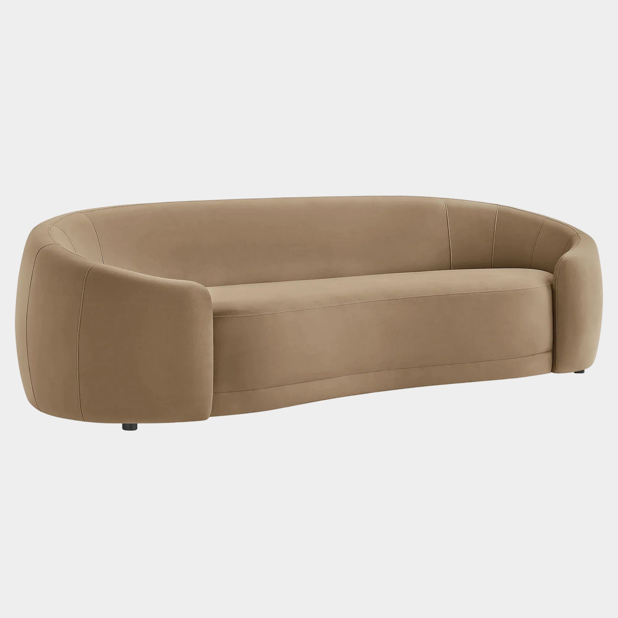 Contessa Curved Performance Velvet Sofa
