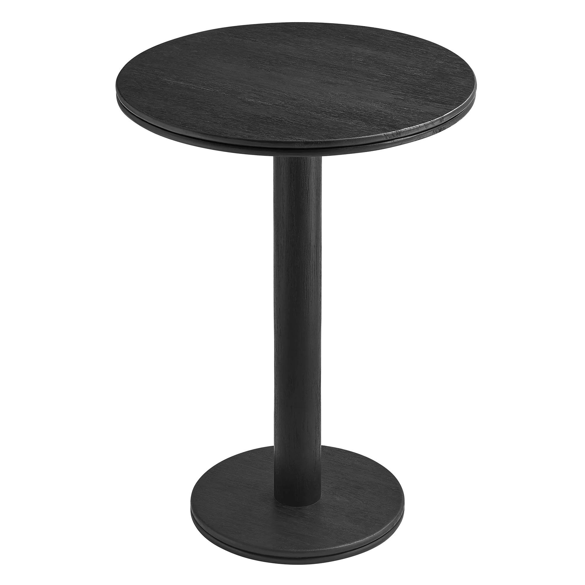Neo 3-Piece Round Indoor - Outdoor Patio Wood Bar Table And Stool Set