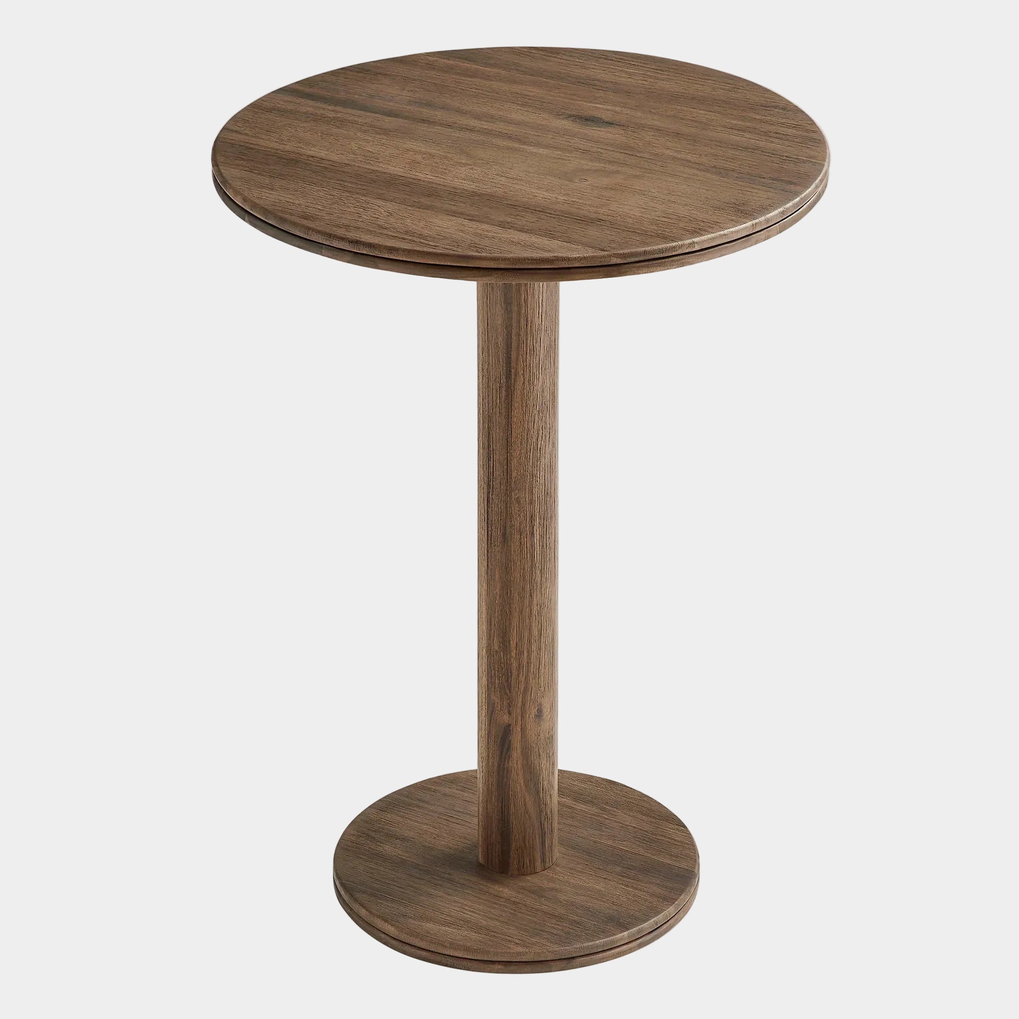 Neo 31 Inch Round Indoor - Outdoor Patio Wood Bar Table