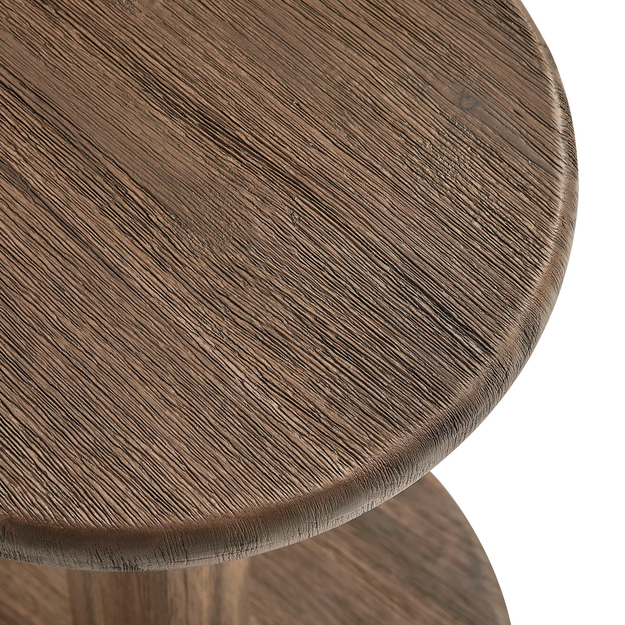 Neo 15 Inch Round Indoor - Outdoor Patio Wood Bar Stools