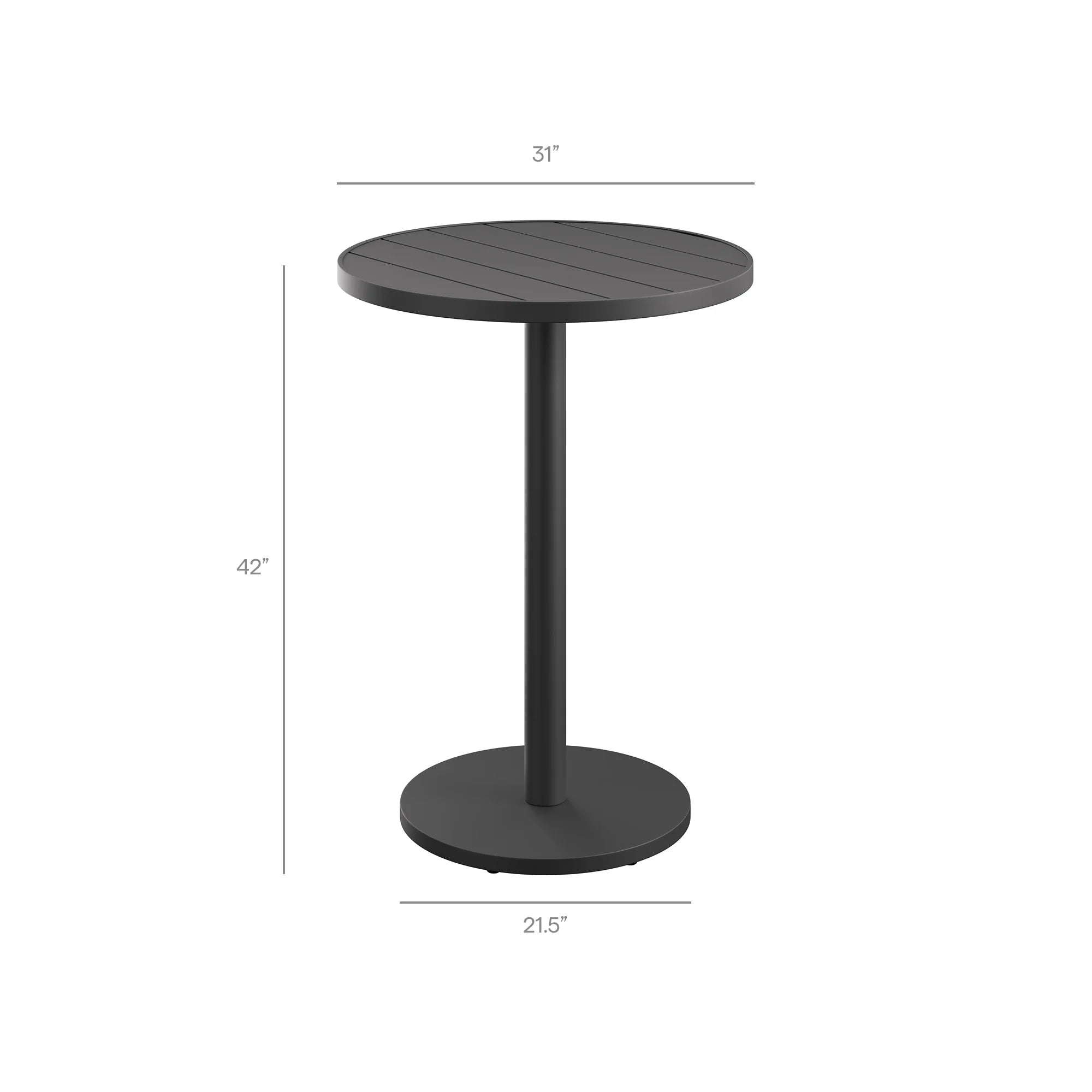 Tahoe 3-Piece Outdoor Aluminum Bar Set