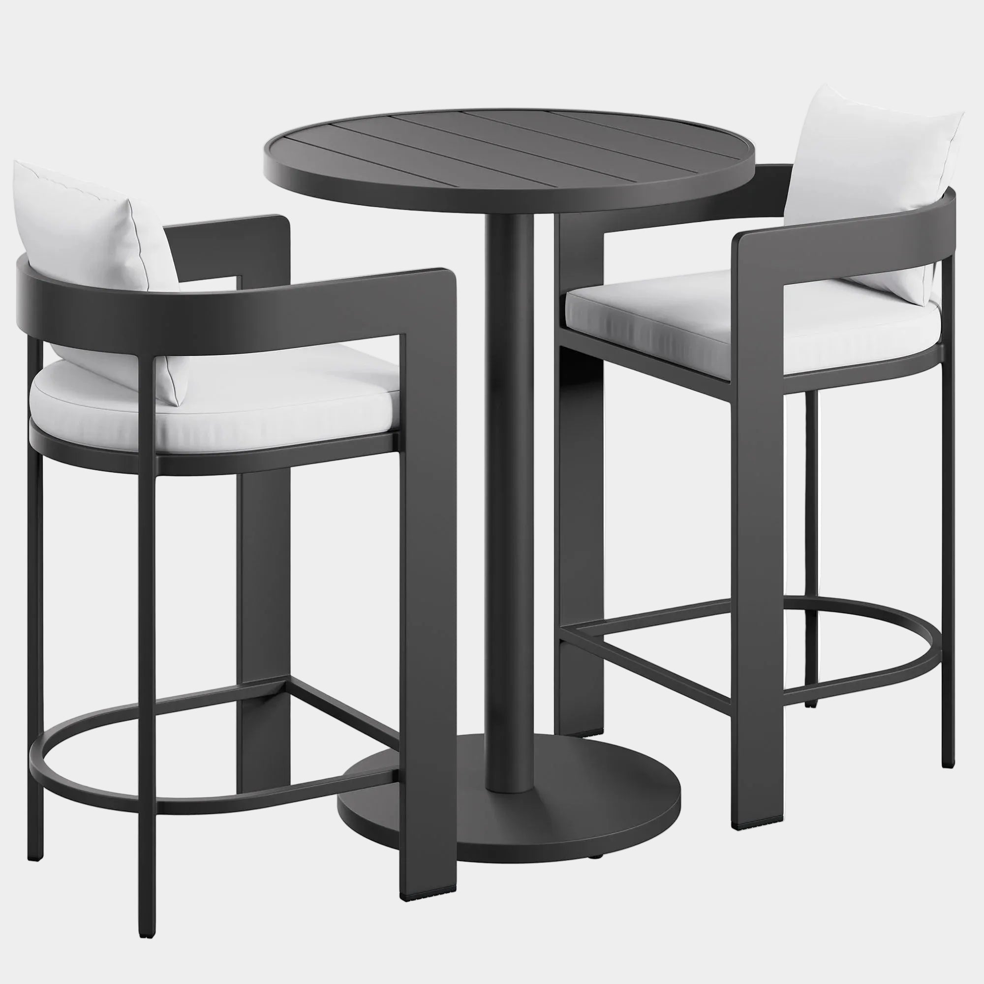 Tahoe 3-Piece Outdoor Aluminum Bar Set