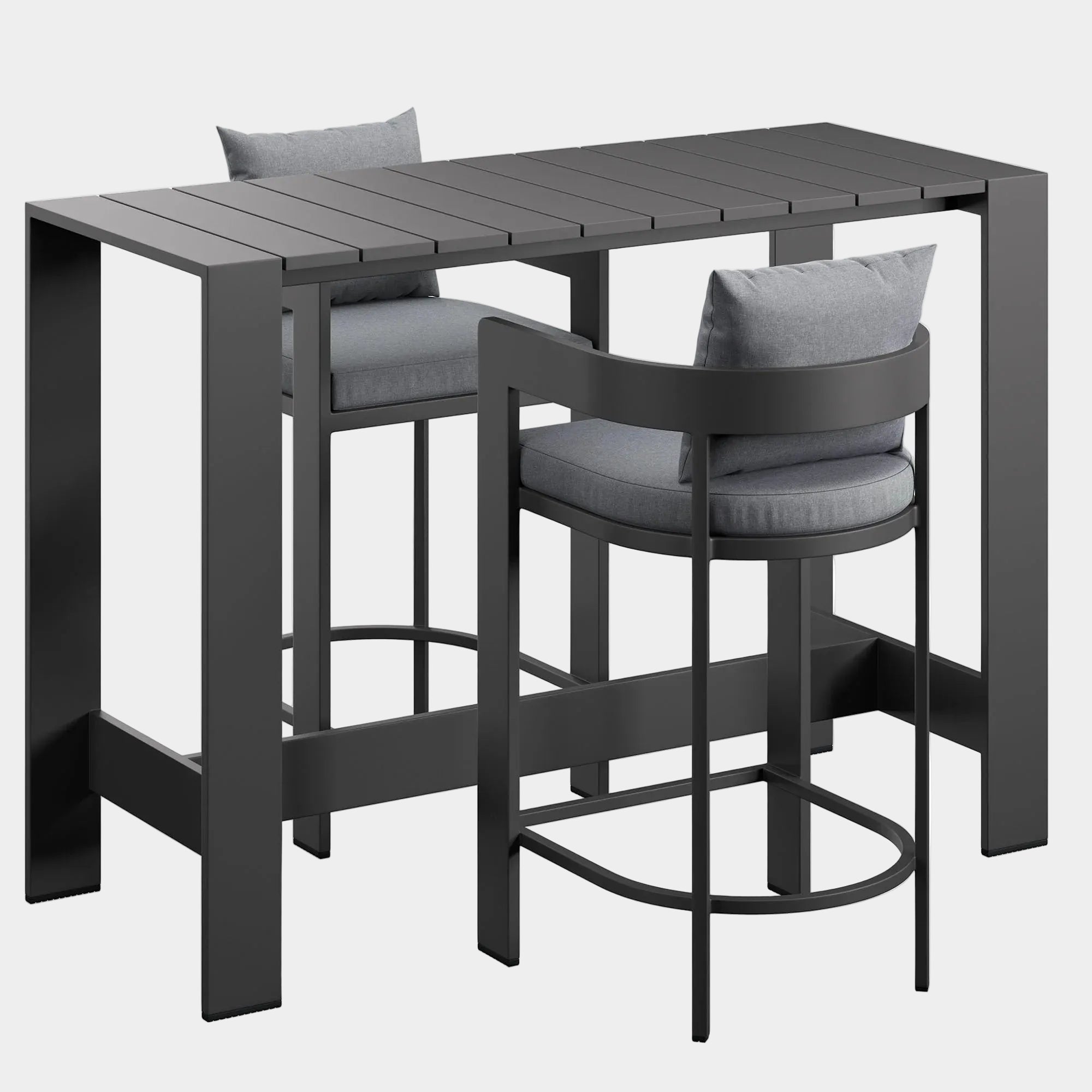 Tahoe 3-Piece Outdoor Aluminum Bar Table Set