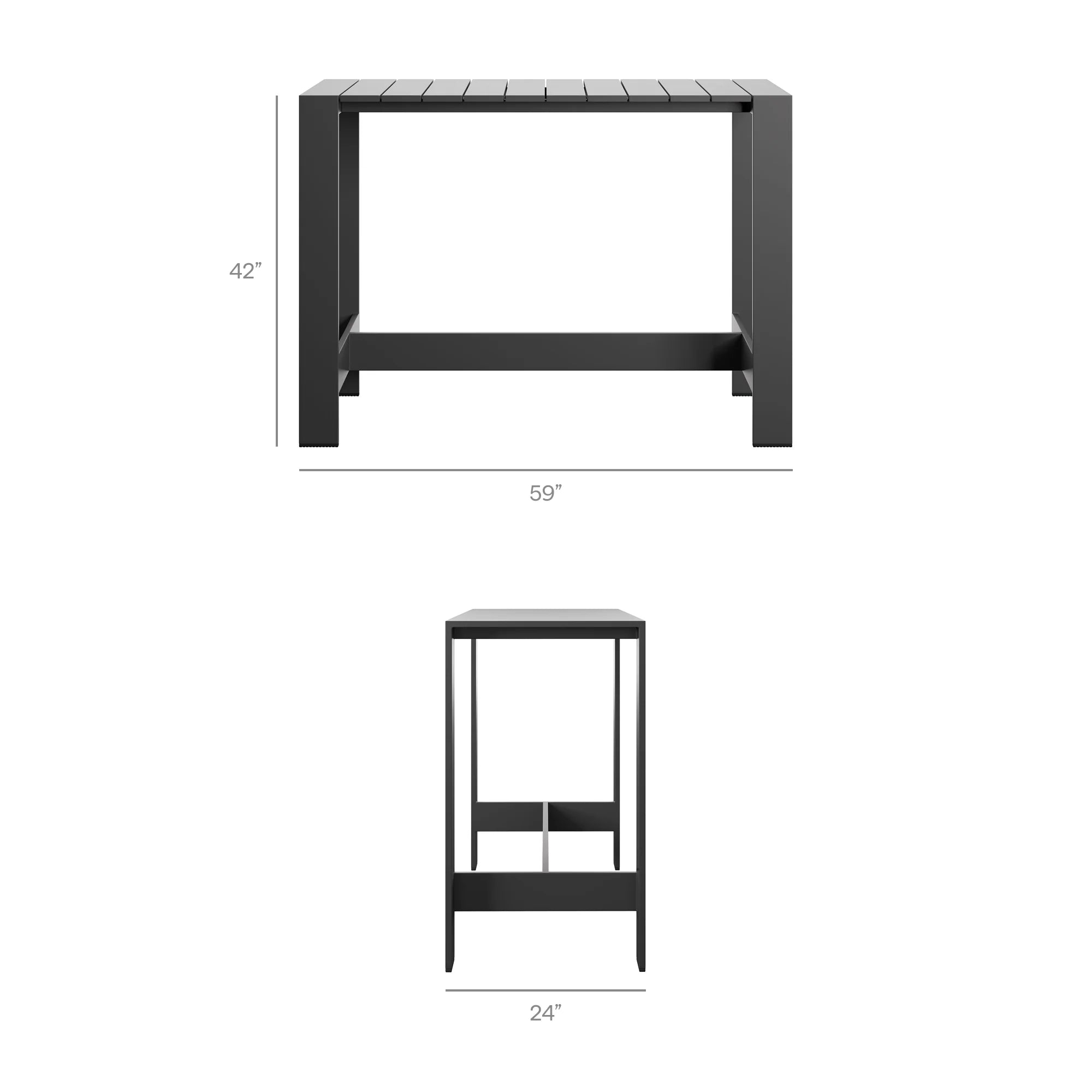 Tahoe 5-Piece Outdoor Bar Table Set