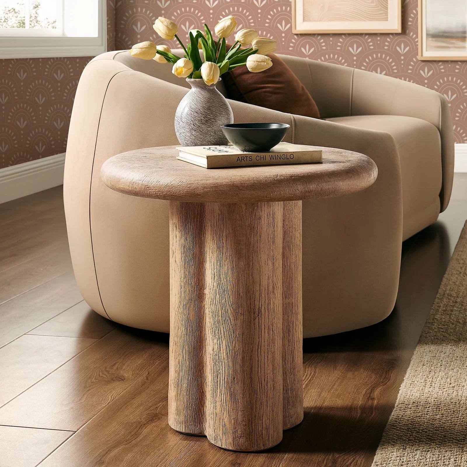Tori 20 Inch Round Indoor and Outdoor Side Table